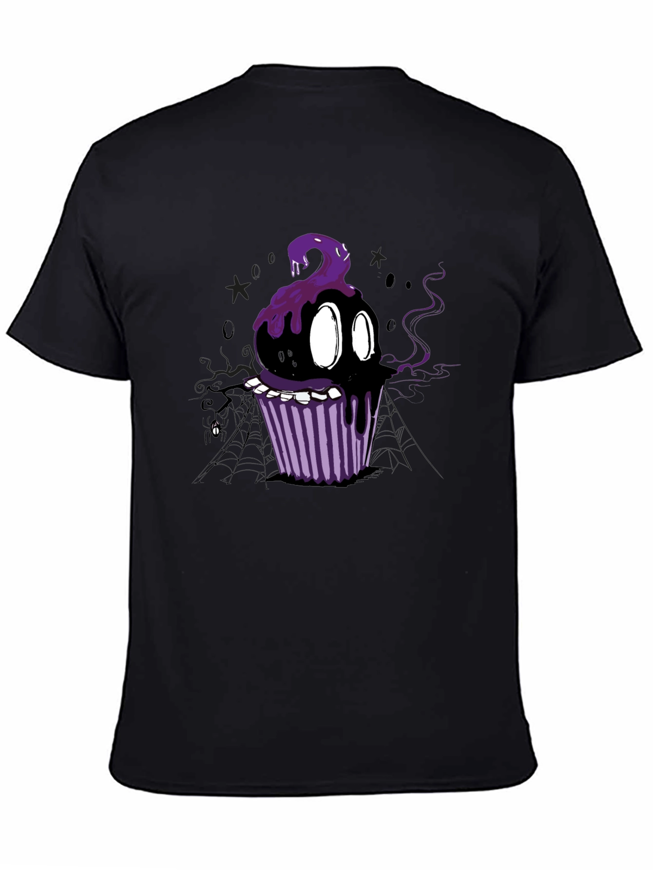 Spooky Cupcake Graphic Tee - Halloween Style