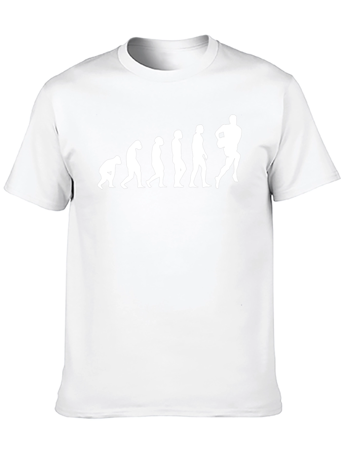 Evolution of Football Black Graphic T-Shirt