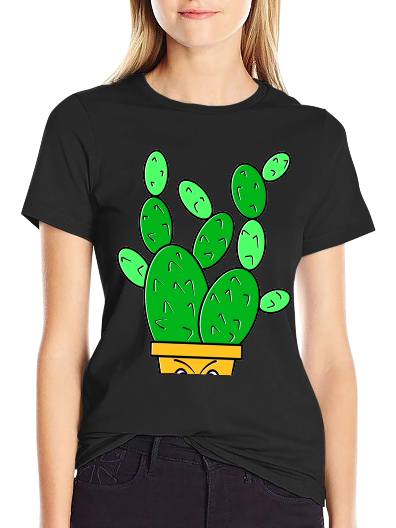 Cactus Graphic T-Shirt - Mens Black Tee