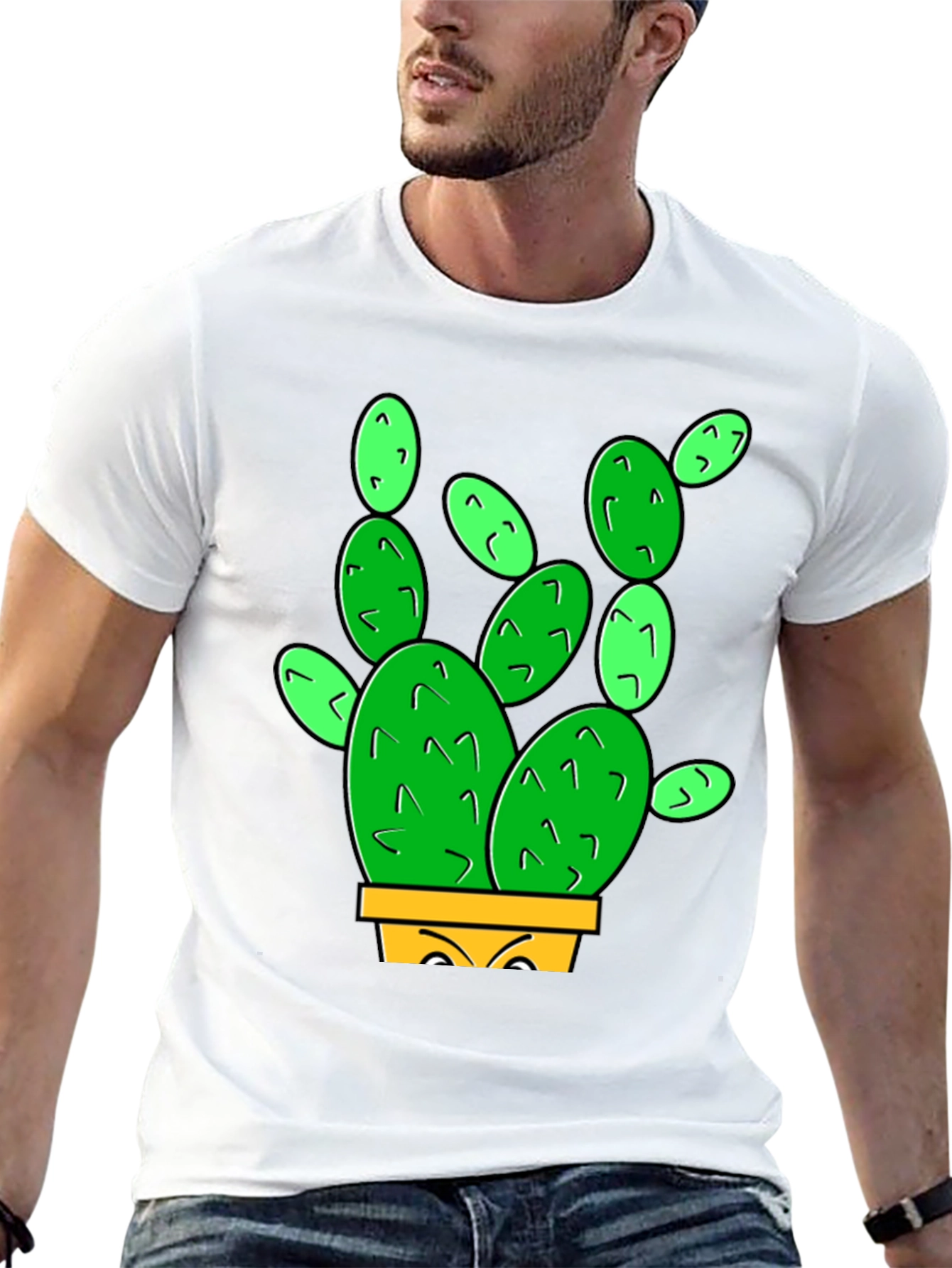 Cactus Graphic T-Shirt - Mens Black Tee