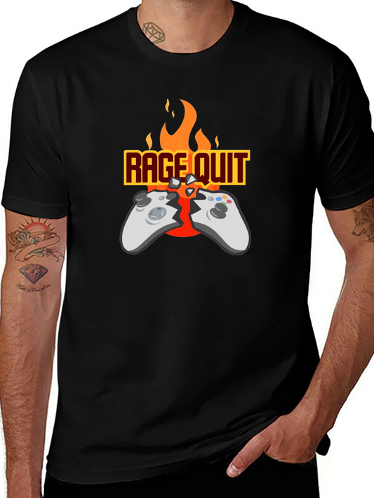 Rage Quit Gamer T-Shirt - Funny Gaming Tee