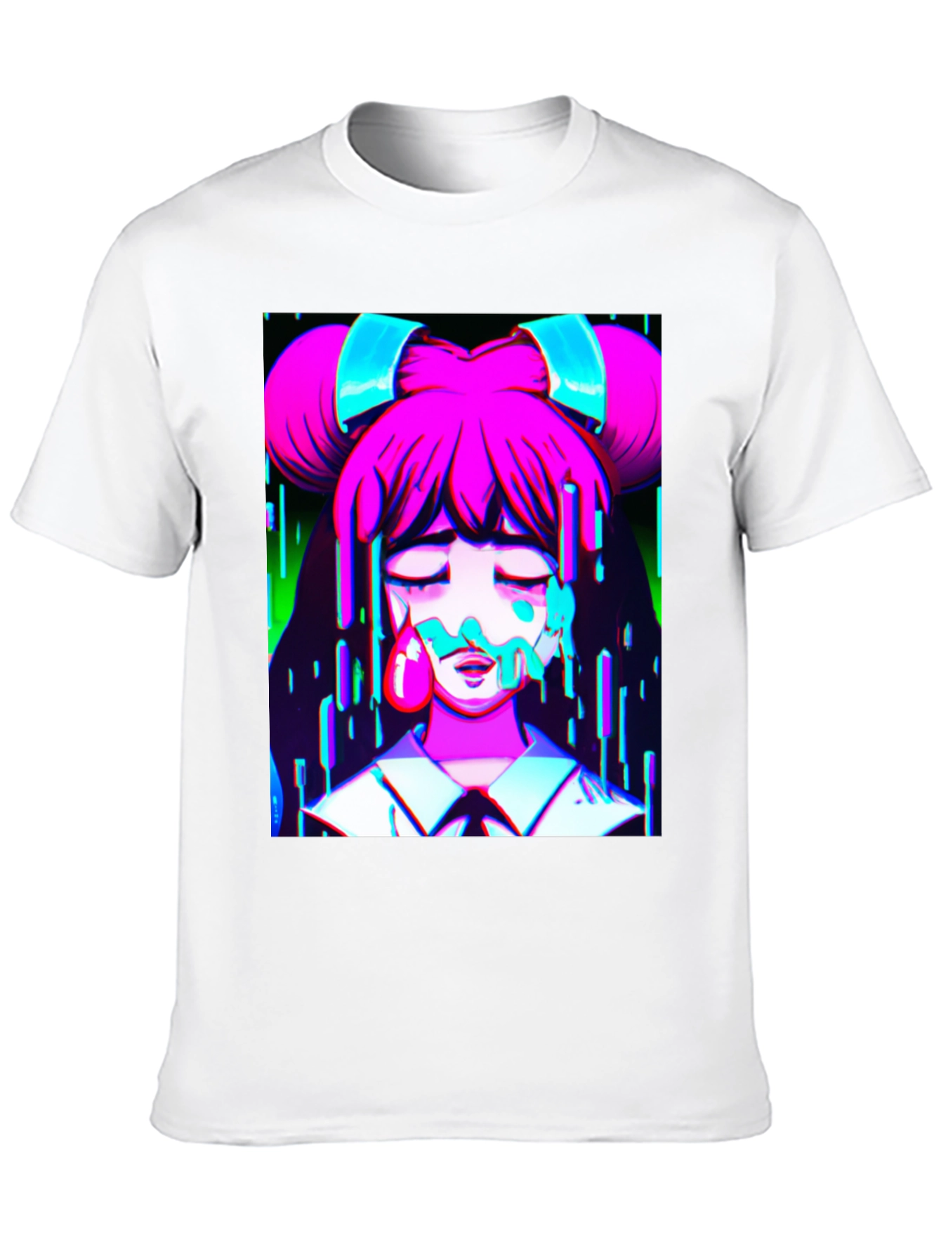 Anime Drip Graphic T-Shirt - Unique Manga Style