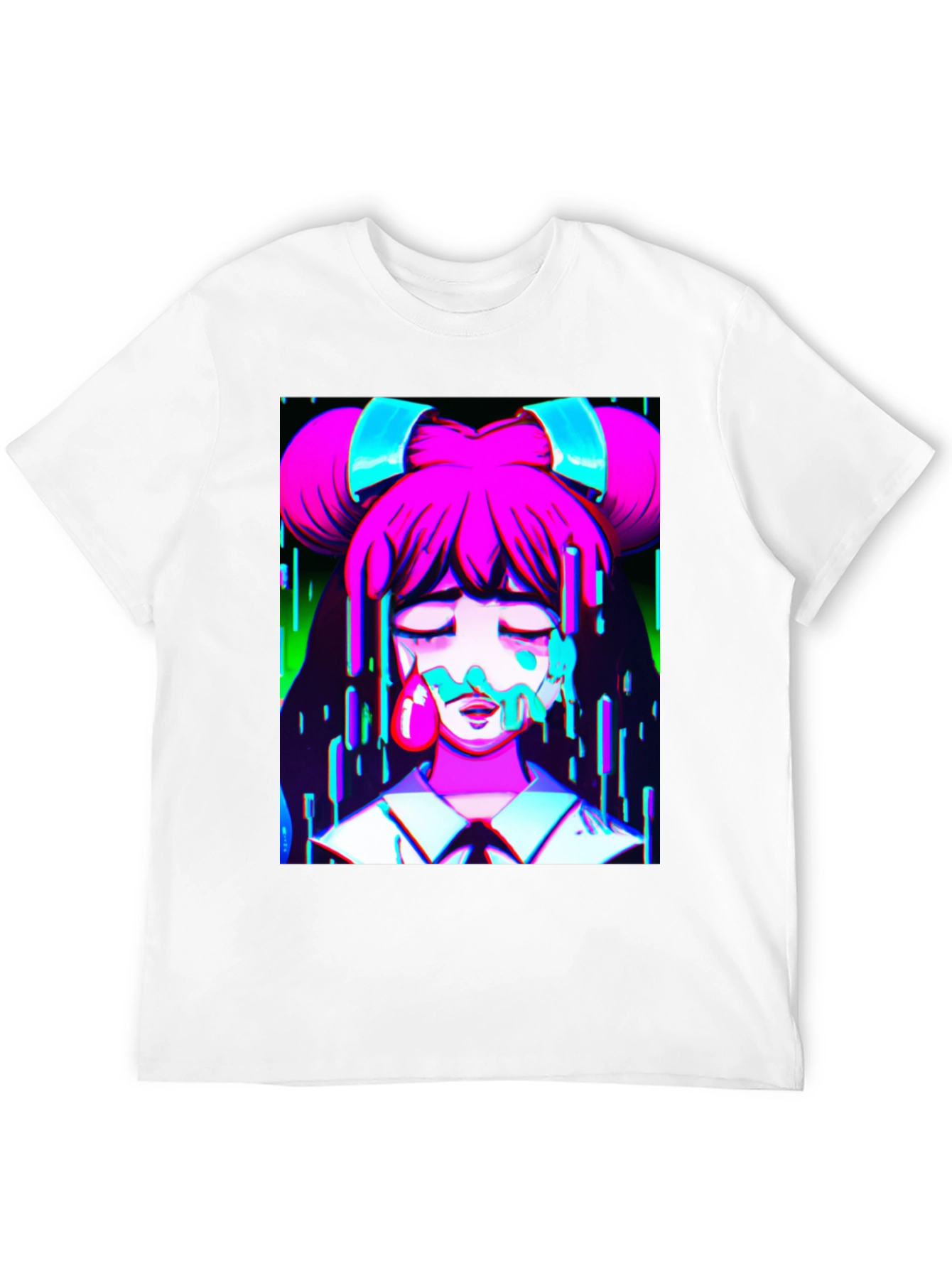 Anime Drip Graphic T-Shirt - Unique Manga Style