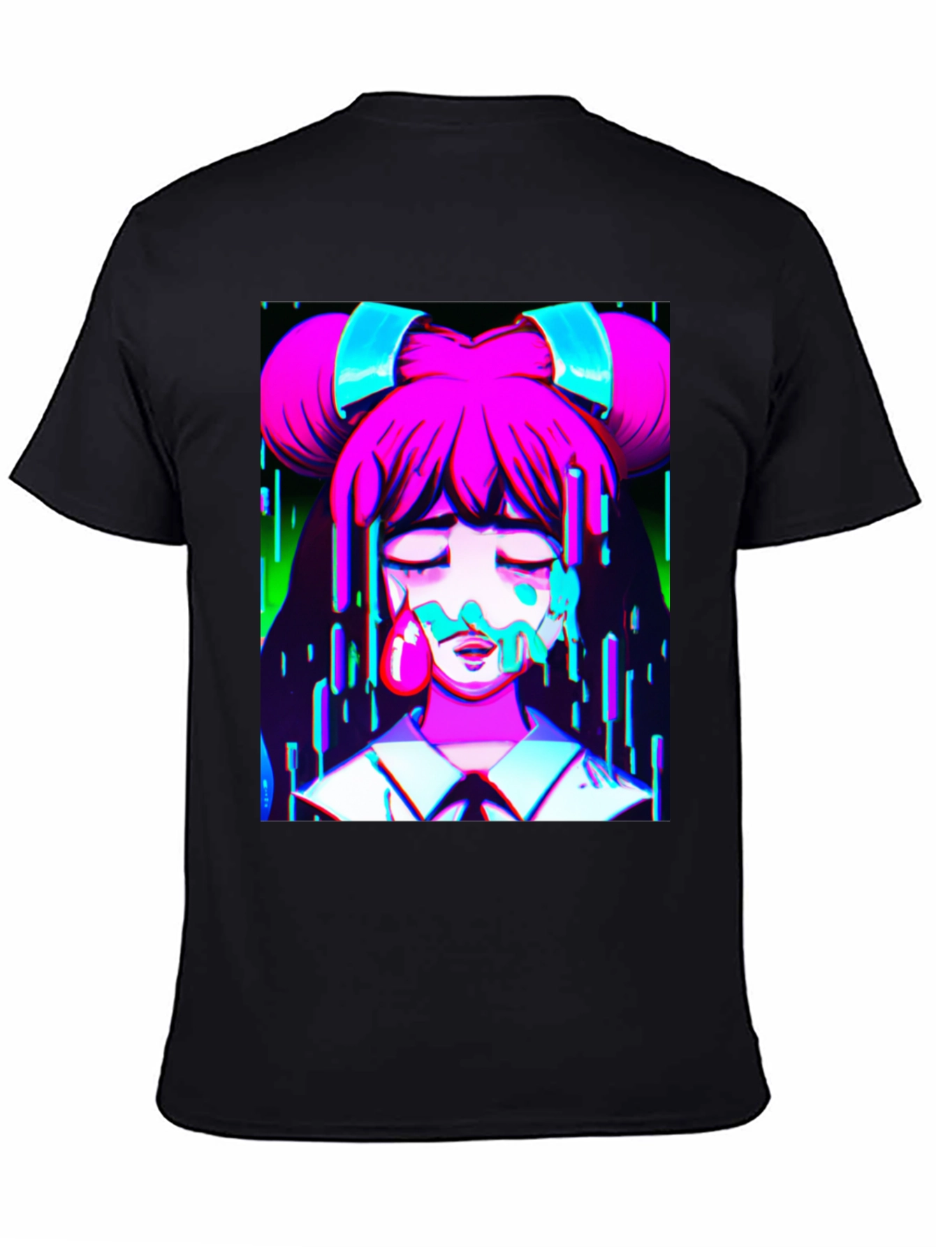 Anime Drip Graphic T-Shirt - Unique Manga Style