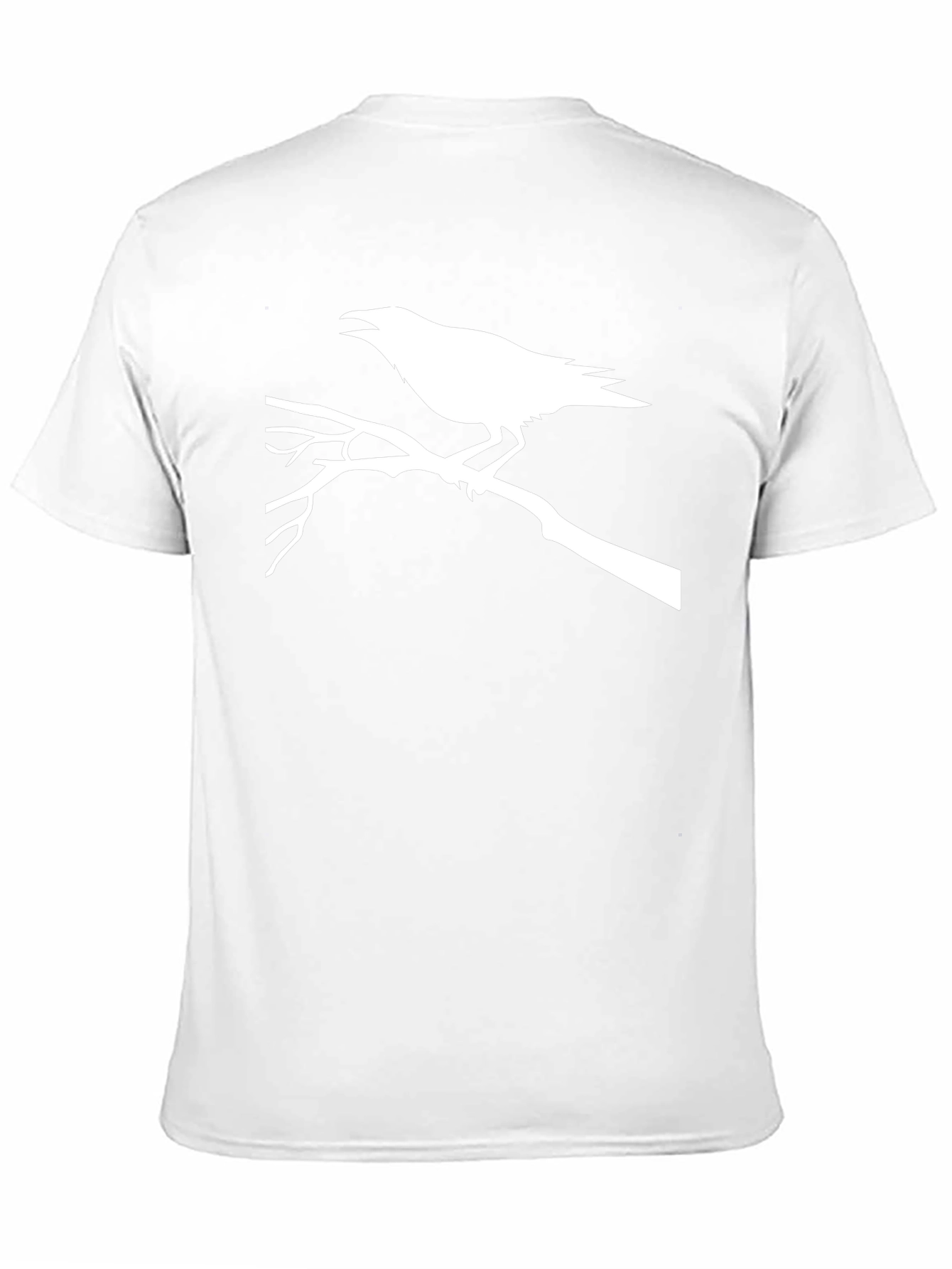 Raven Branch Graphic Tee - Black Casual T-Shirt
