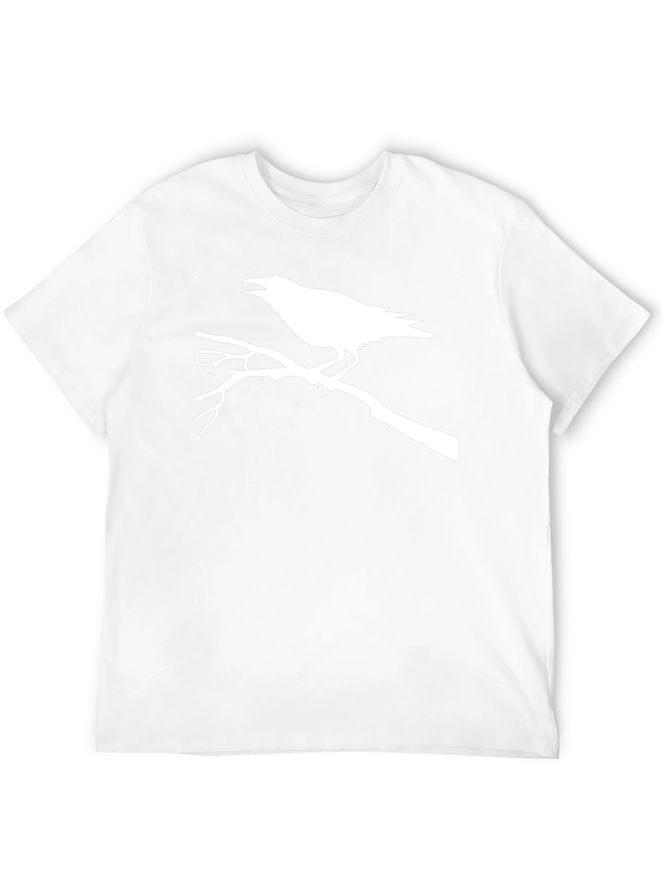 Raven Branch Graphic Tee - Black Casual T-Shirt