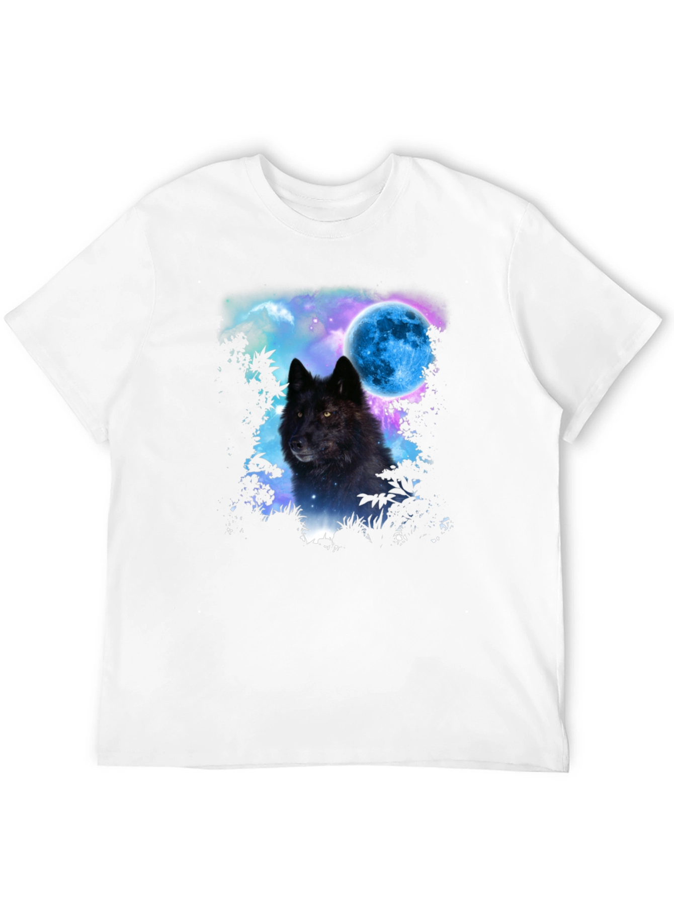 Wolf Moon Graphic Tee - Mens Black T-Shirt
