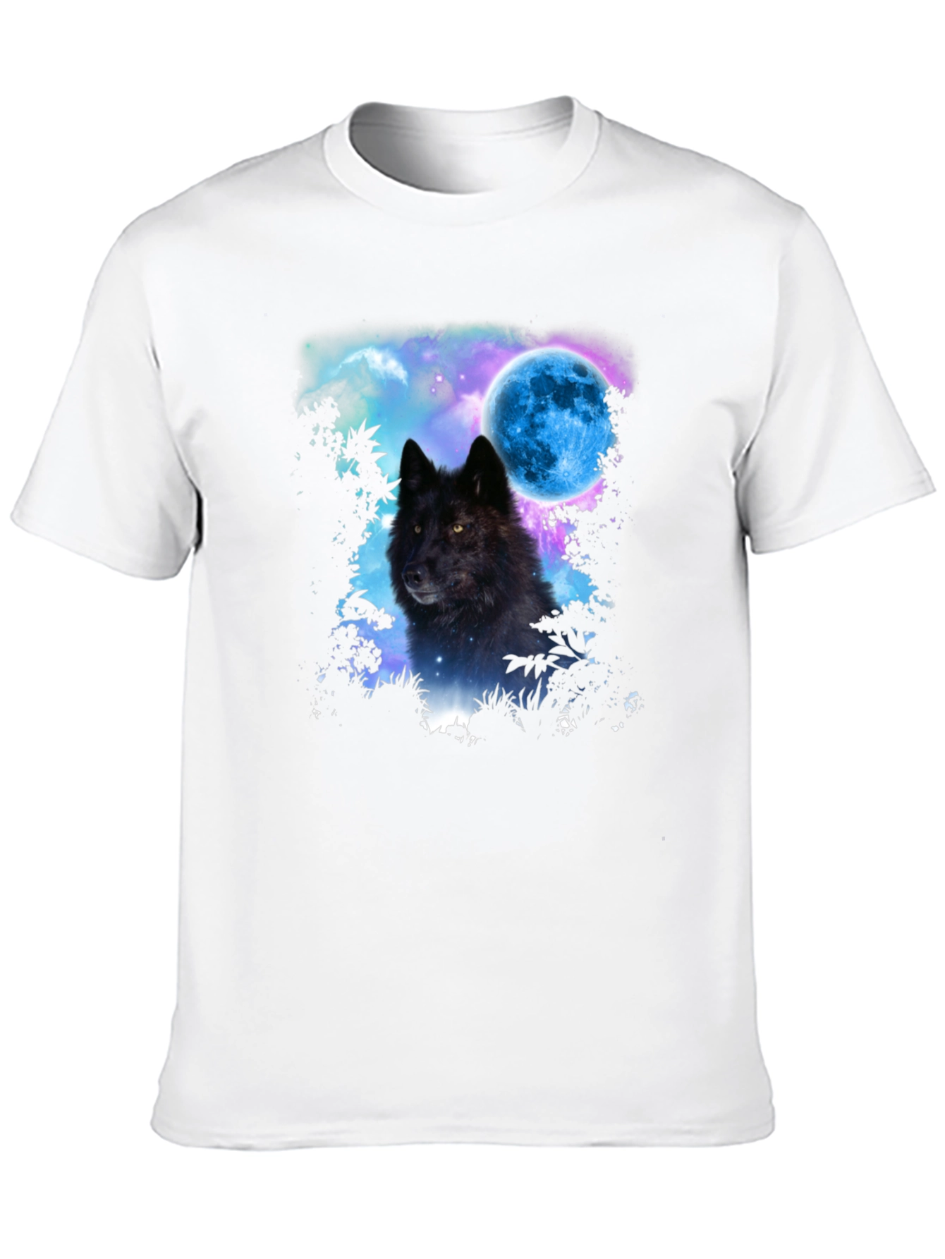 Wolf Moon Graphic Tee - Mens Black T-Shirt