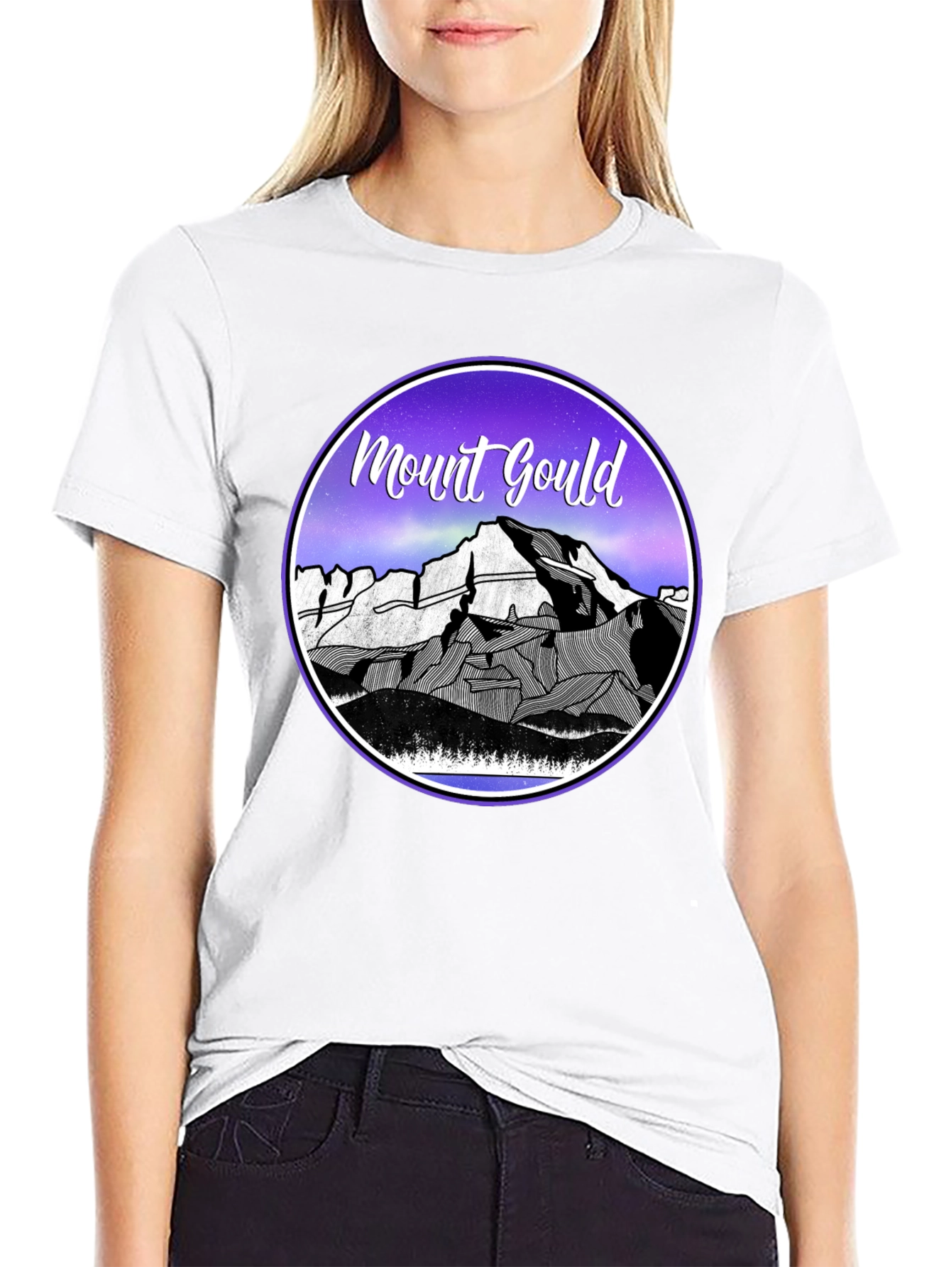 Mount Gould Graphic Tee - Black Cotton