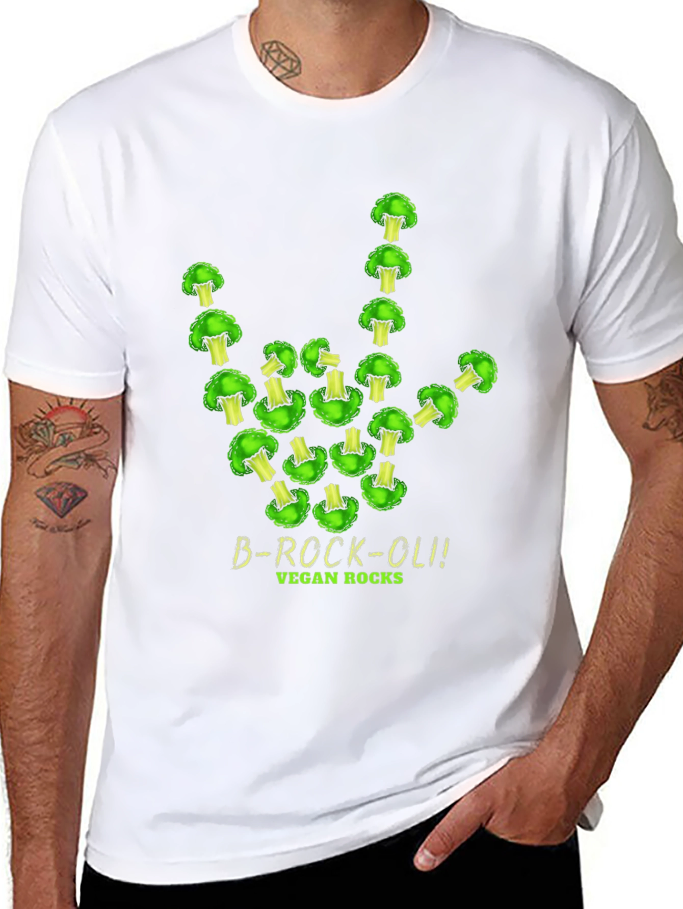 Vegan Broccoli Rocks T-Shirt