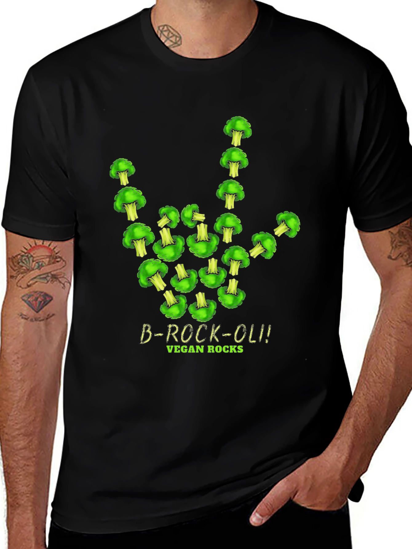 Vegan Broccoli Rocks T-Shirt