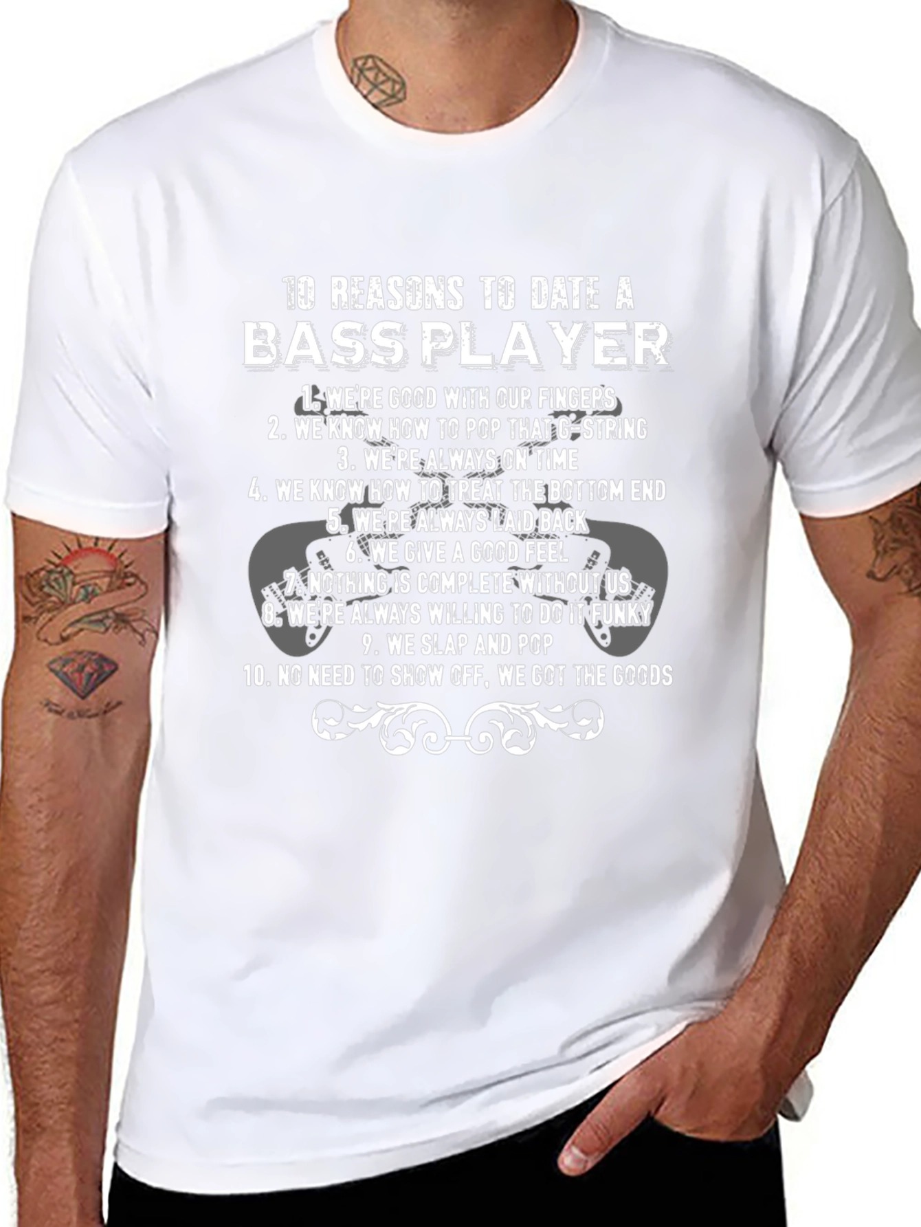 Bass Player Reasons T-Shirt - Date a Musician!