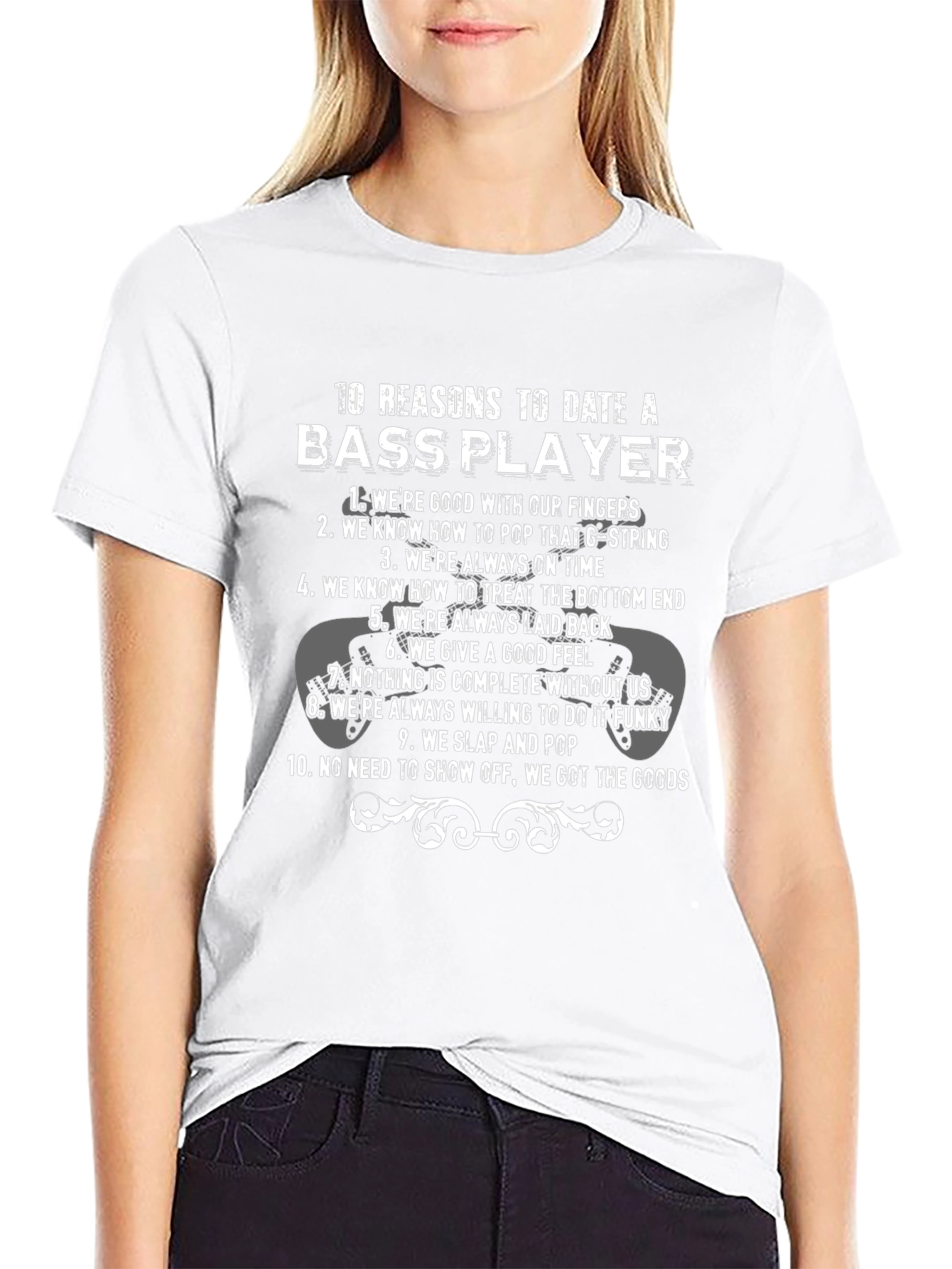Bass Player Reasons T-Shirt - Date a Musician!