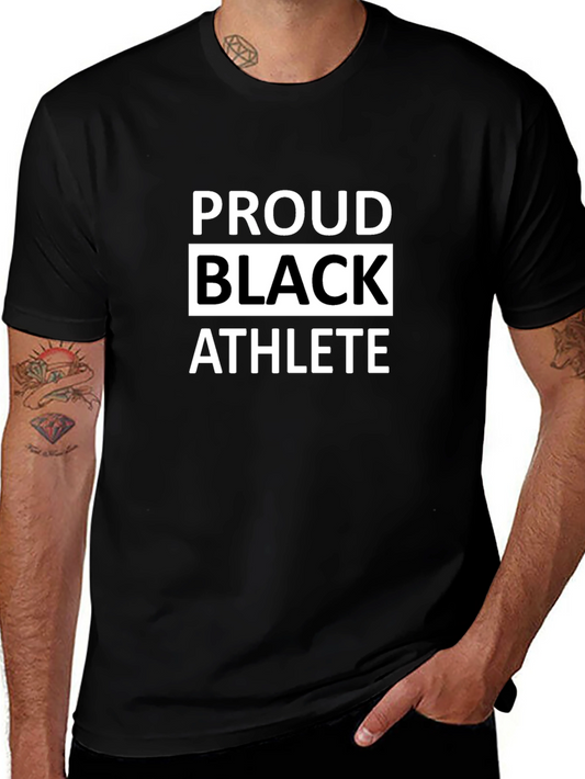 Proud Black Athlete T-Shirt - Bold Statement Tee