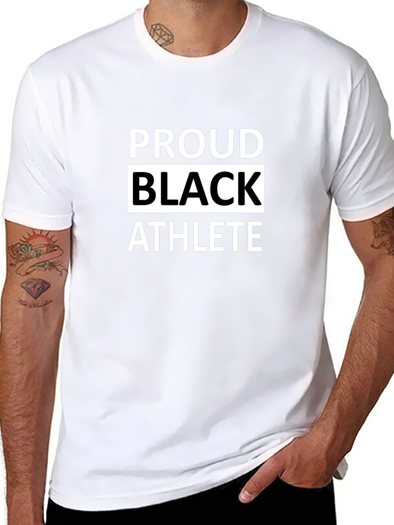 Proud Black Athlete T-Shirt - Bold Statement Tee