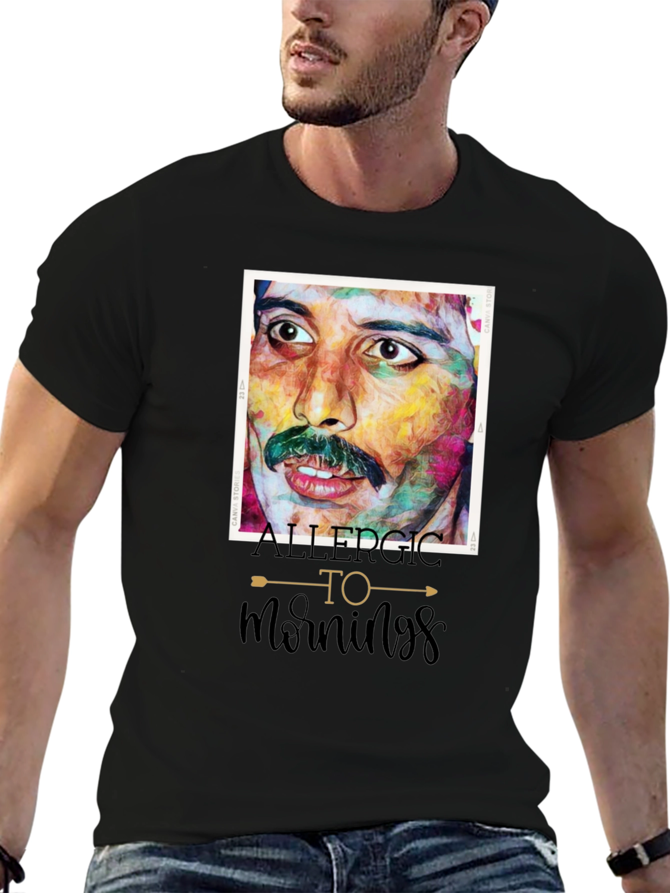 Allergic To Mornings Freddie Mercury T-Shirt