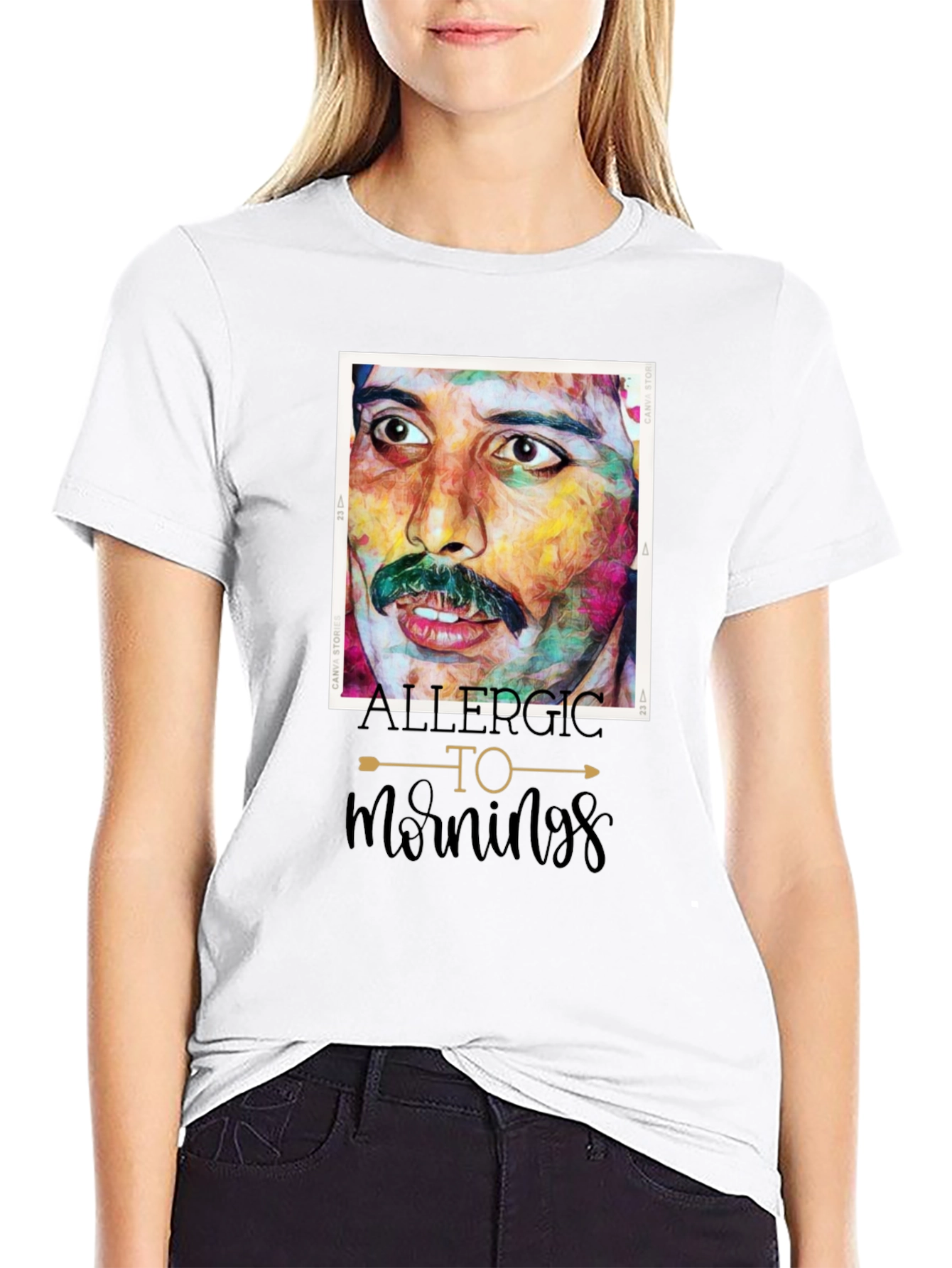Allergic To Mornings Freddie Mercury T-Shirt