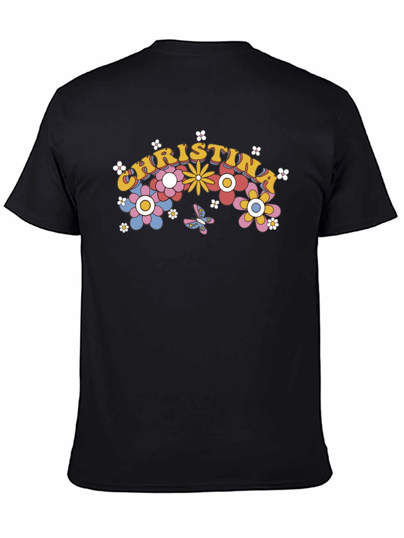 Christina Floral Retro T-Shirt
