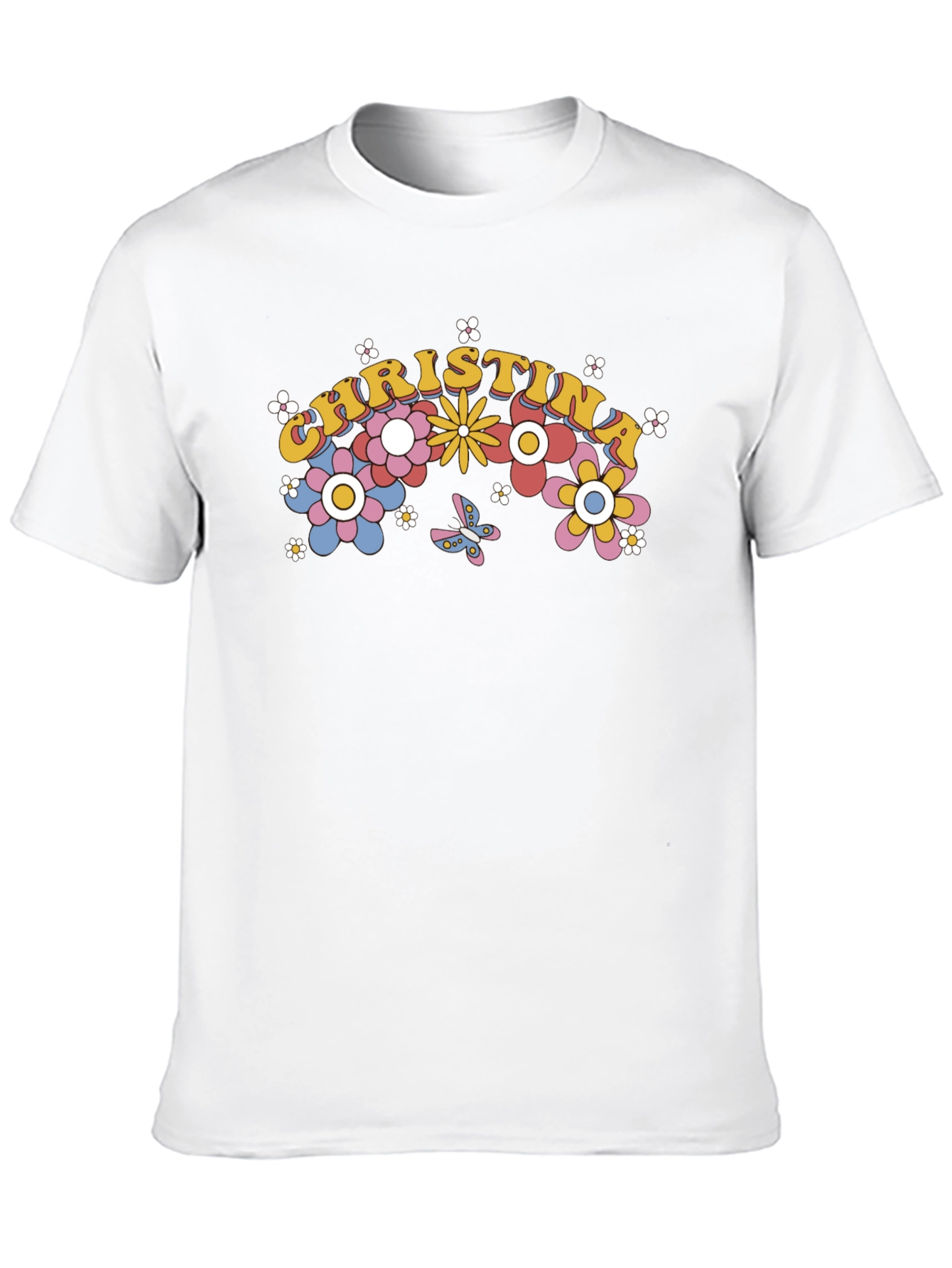 Christina Floral Retro T-Shirt