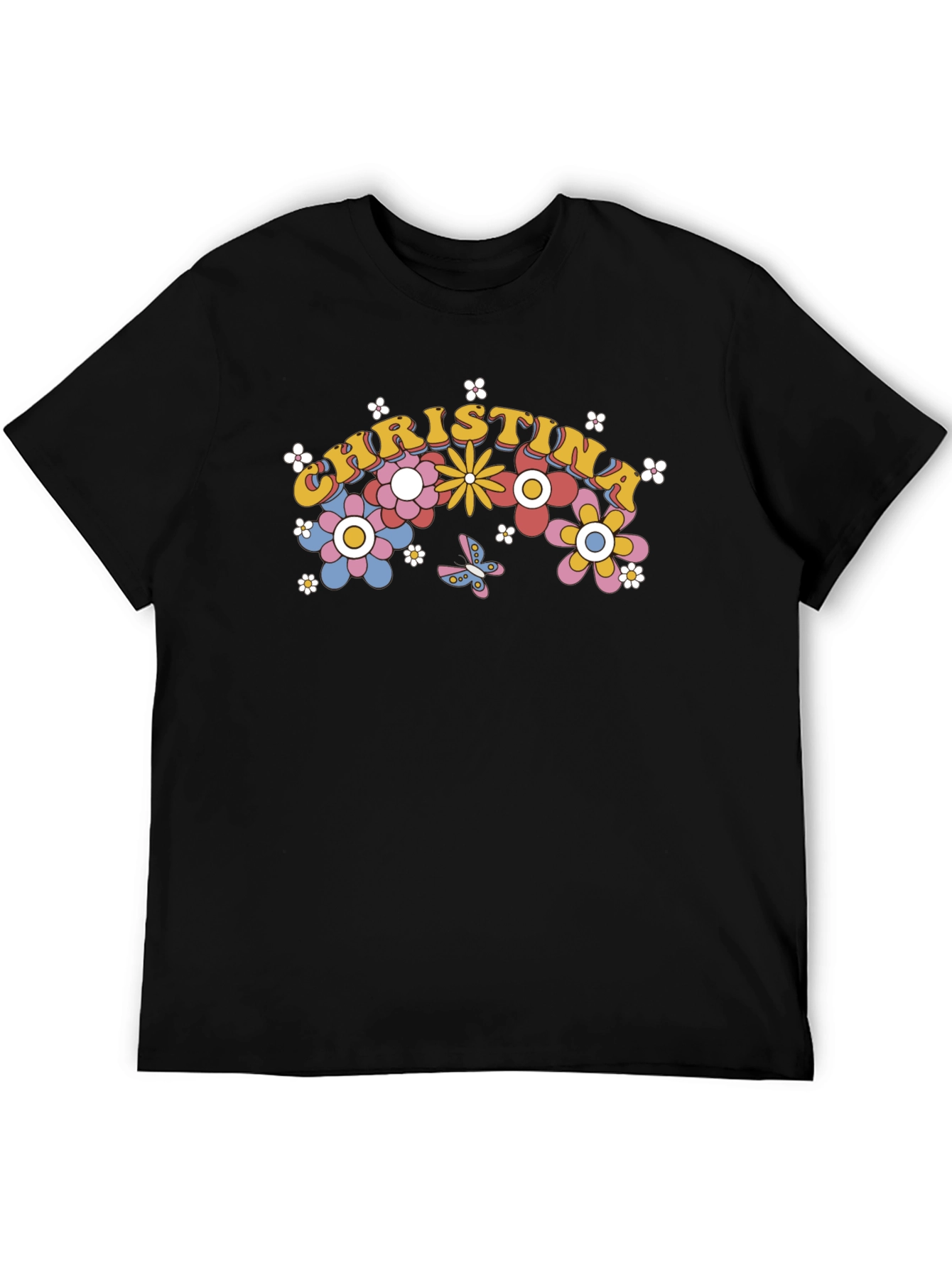 Christina Floral Retro T-Shirt