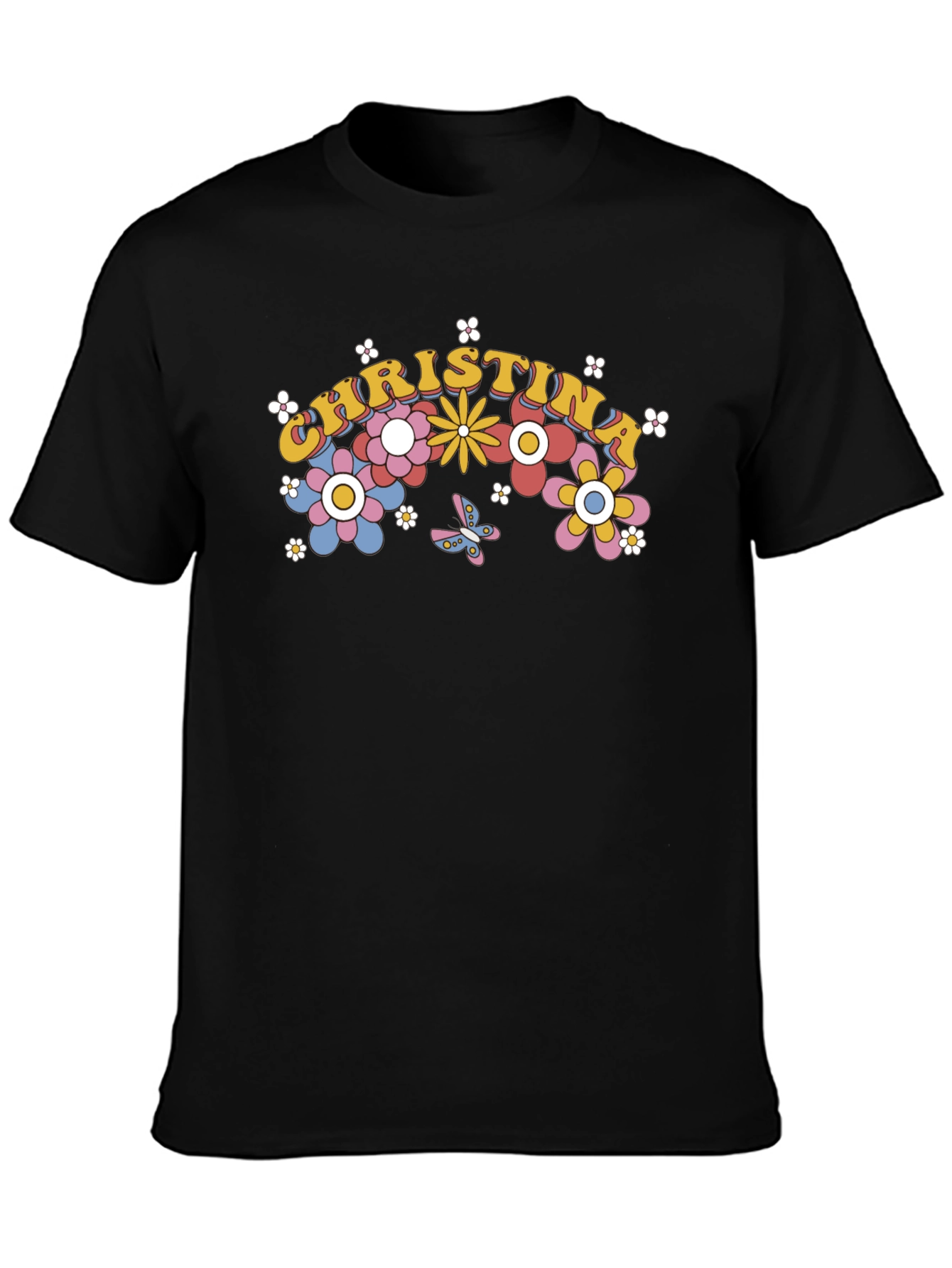 Christina Floral Retro T-Shirt