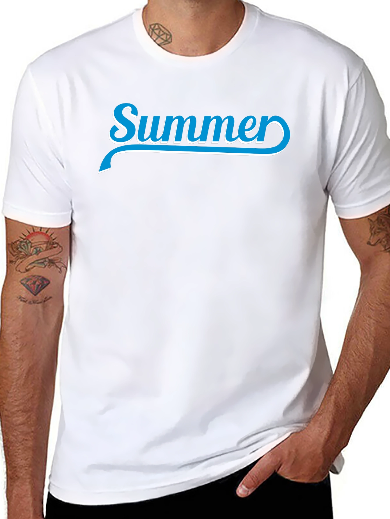 Summer Graphic T-Shirt - Black