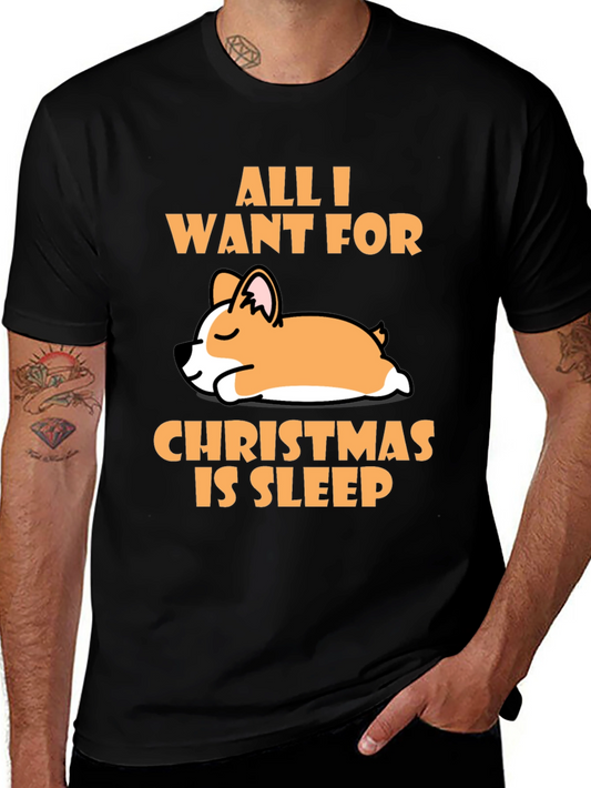 All I Want for Christmas Is Sleep Dog T-Shirt