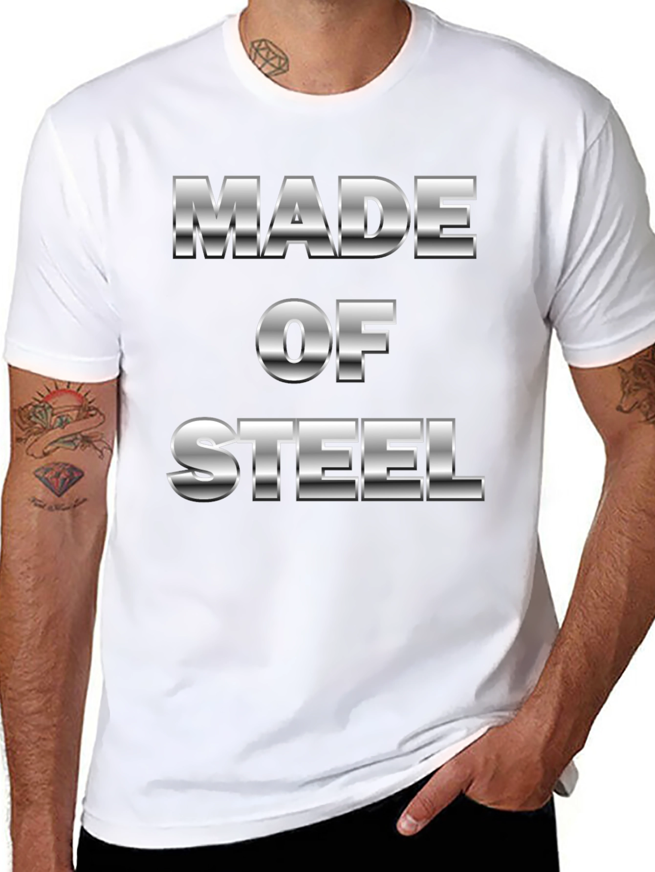 Made of Steel Graphic Tee - Black T-Shirt