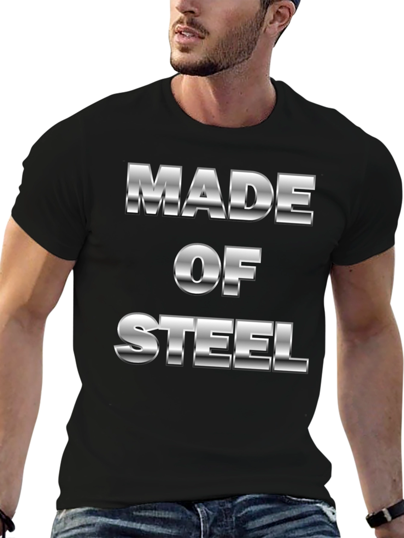 Made of Steel Graphic Tee - Black T-Shirt