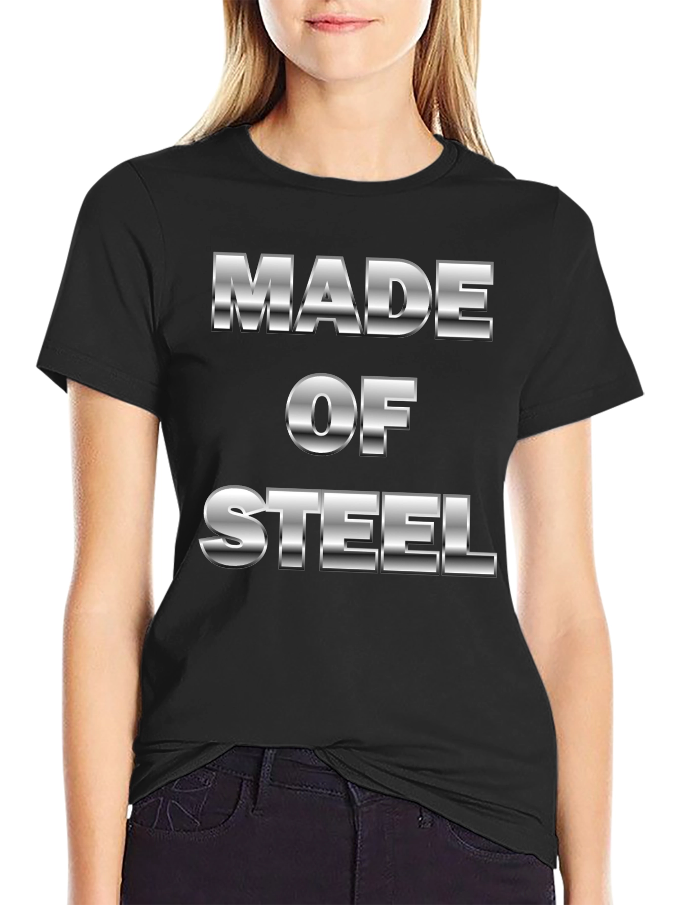Made of Steel Graphic Tee - Black T-Shirt
