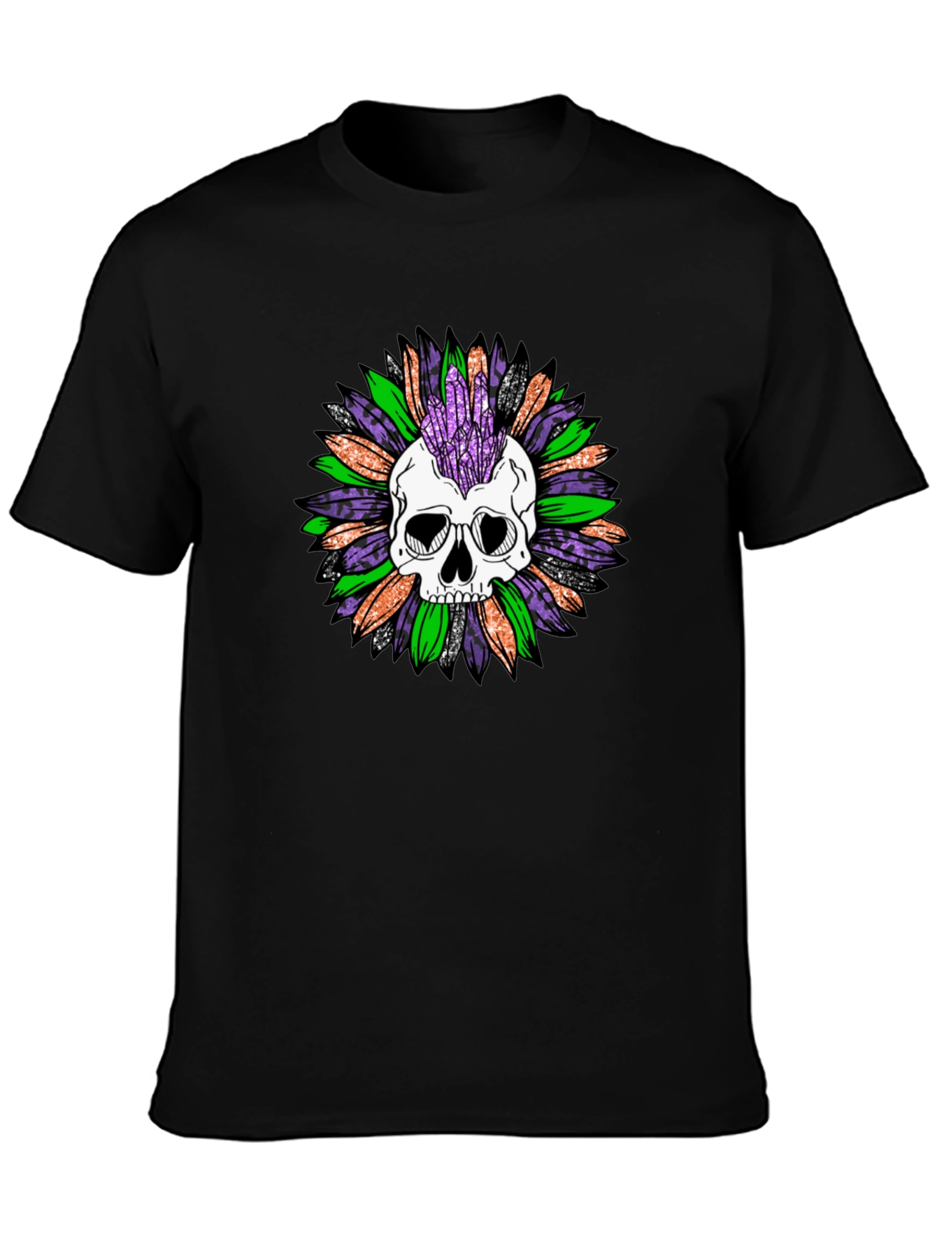 Skull and Crystal T-Shirt - Unisex