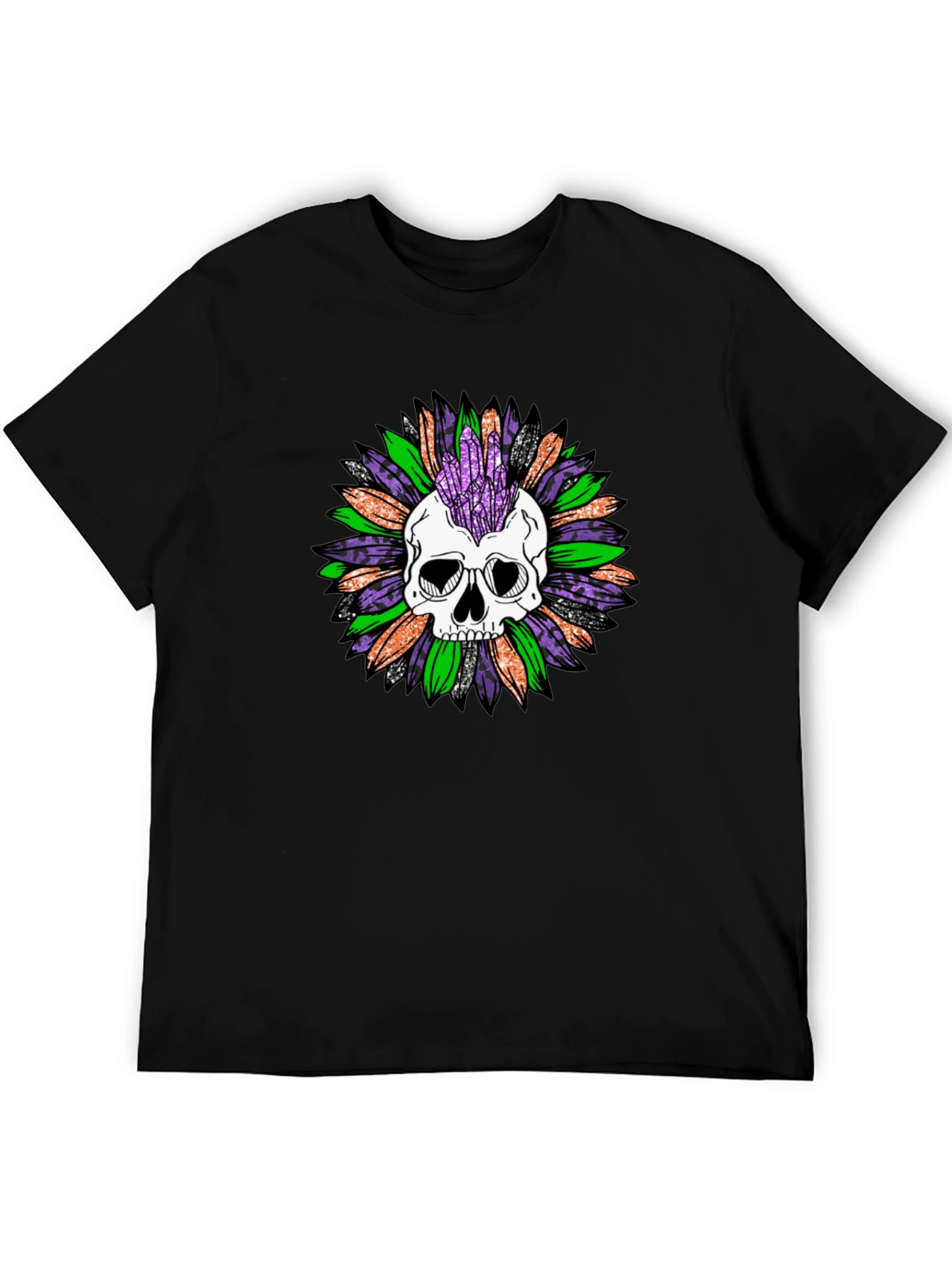 Skull and Crystal T-Shirt - Unisex