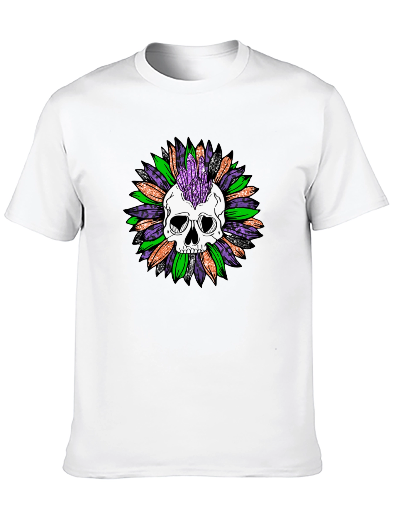 Skull and Crystal T-Shirt - Unisex