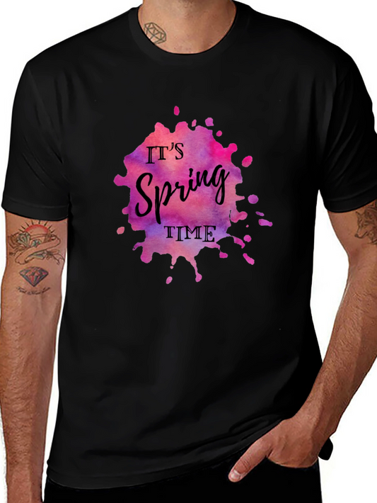 Its Spring Time T-Shirt - Watercolor Splash Design