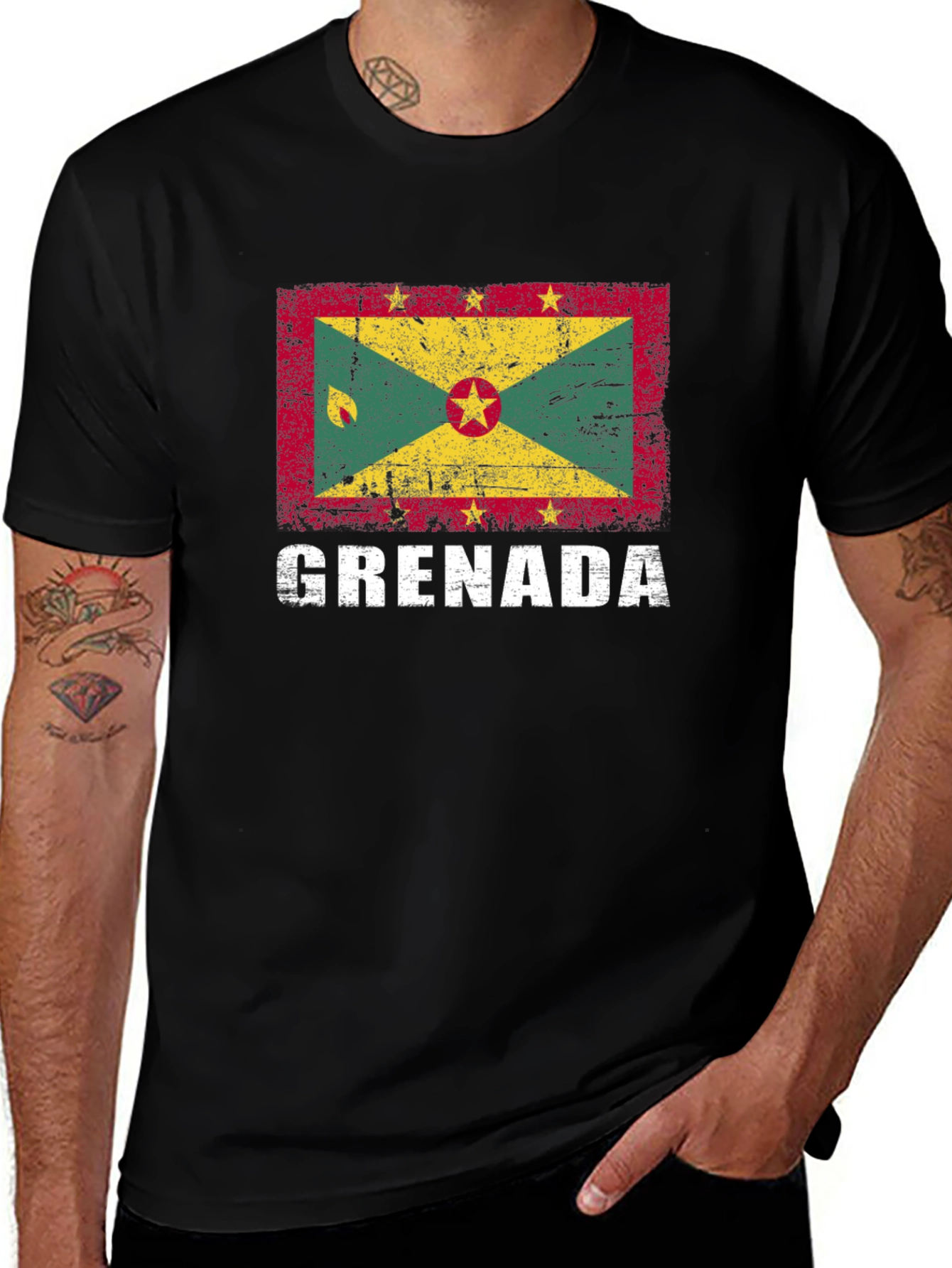 Grenada Flag Graphic T-Shirt