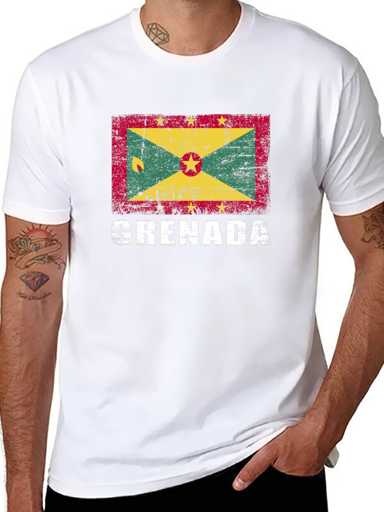 Grenada Flag Graphic T-Shirt