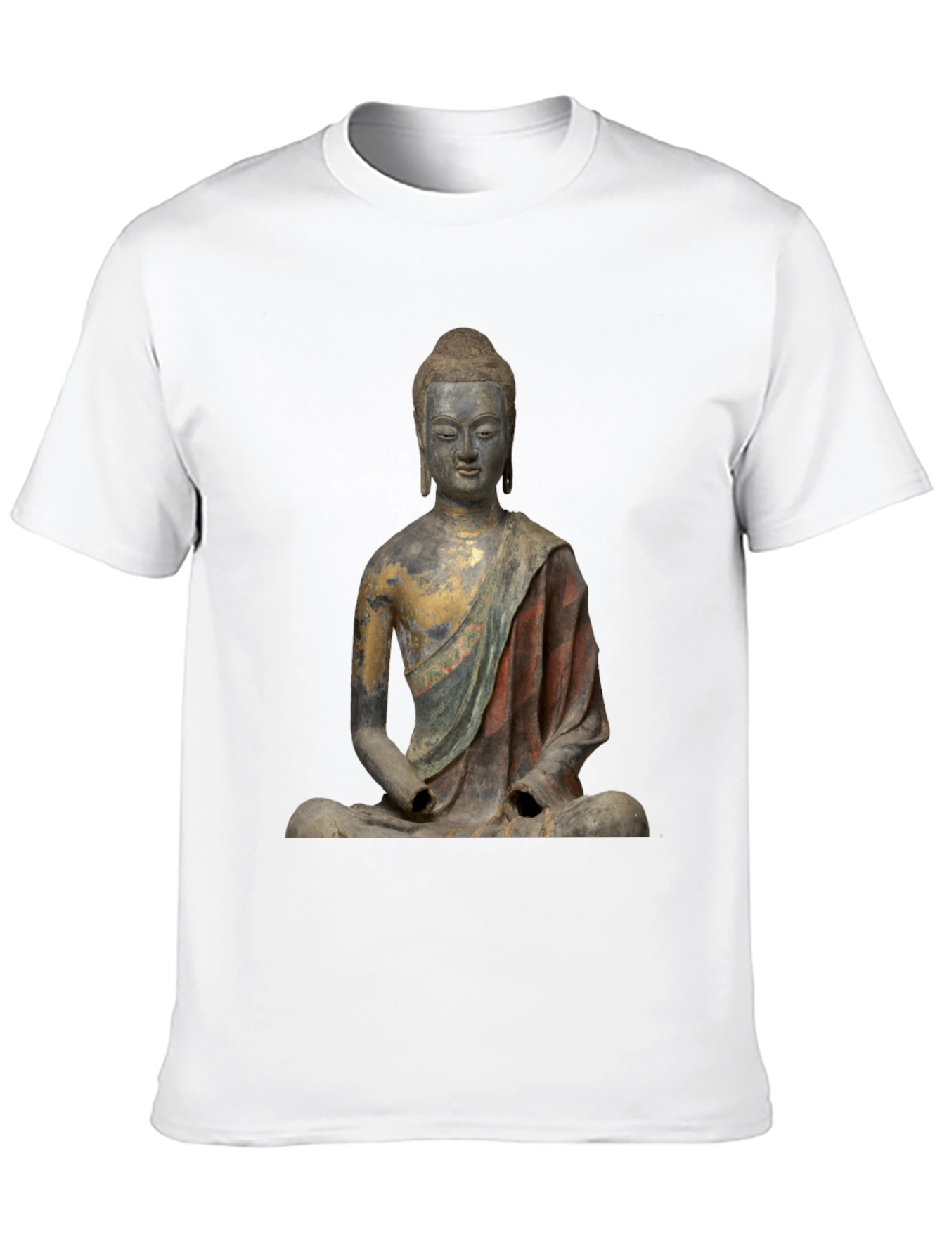 Buddha Statue T-Shirt - Unique Artistic Design