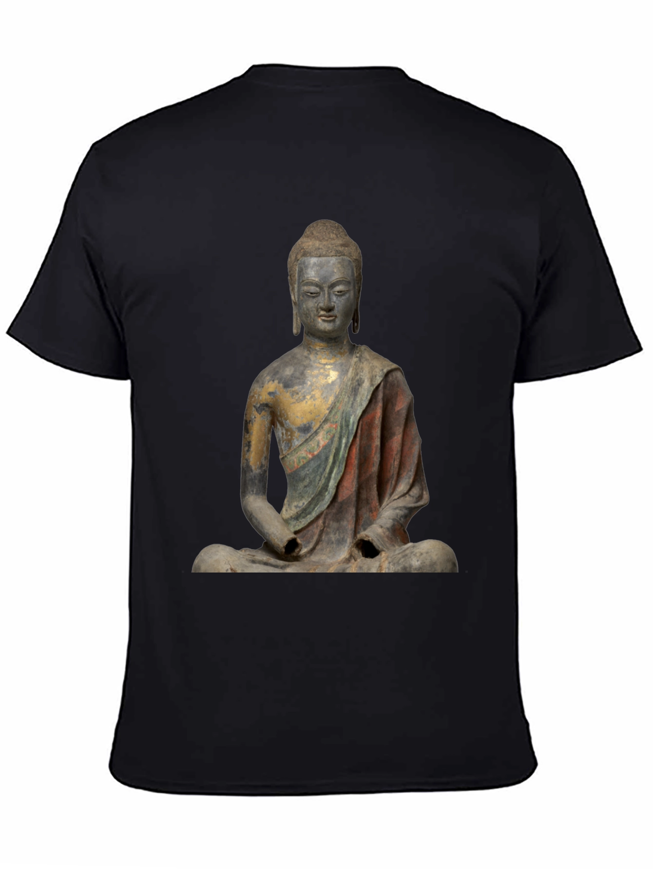 Buddha Statue T-Shirt - Unique Artistic Design