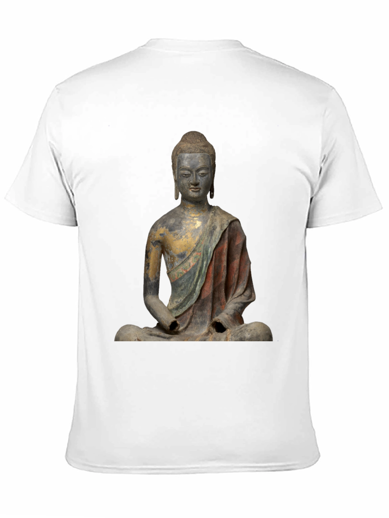 Buddha Statue T-Shirt - Unique Artistic Design