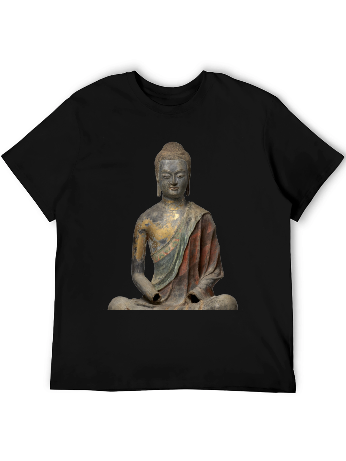 Buddha Statue T-Shirt - Unique Artistic Design