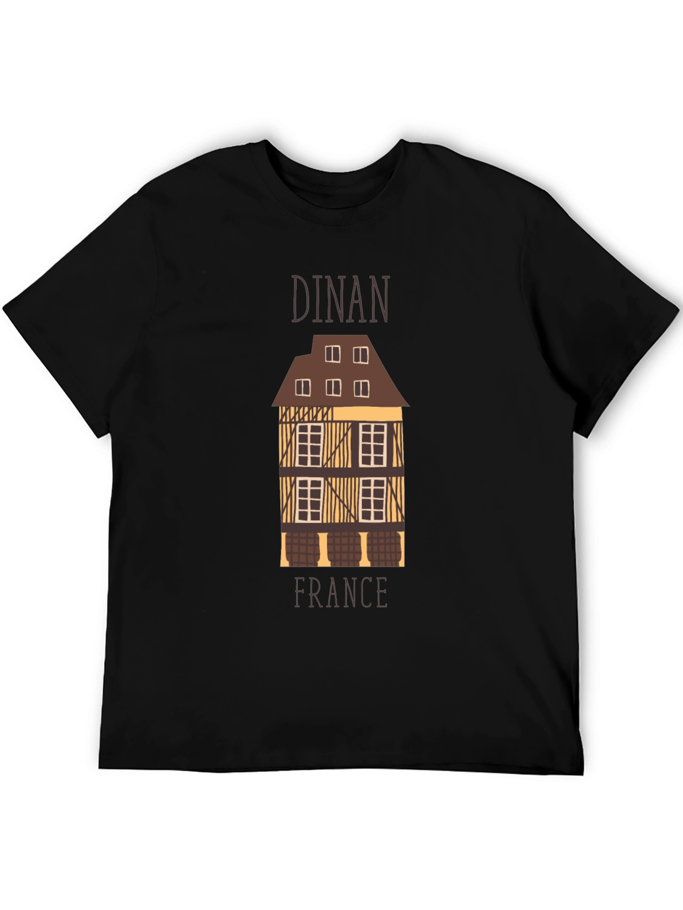 Dinan France Architecture Graphic T-Shirt