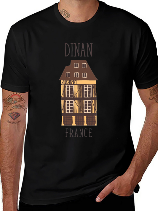 Dinan France Architecture Graphic T-Shirt