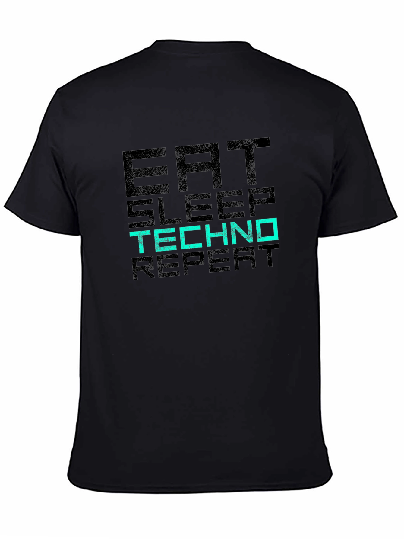 Eat Sleep Techno Repeat Graphic T-Shirt