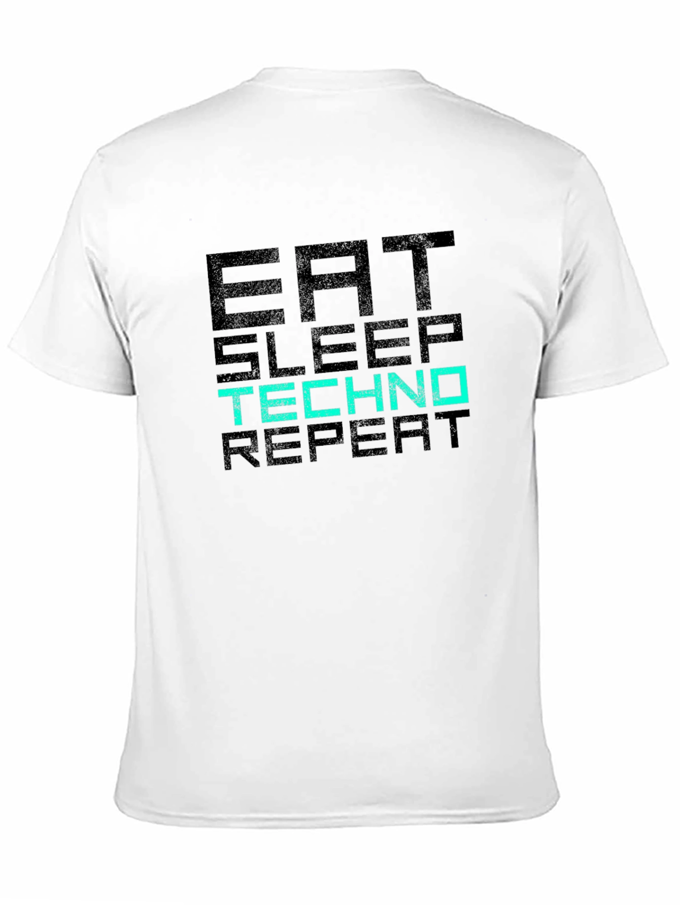 Eat Sleep Techno Repeat Graphic T-Shirt
