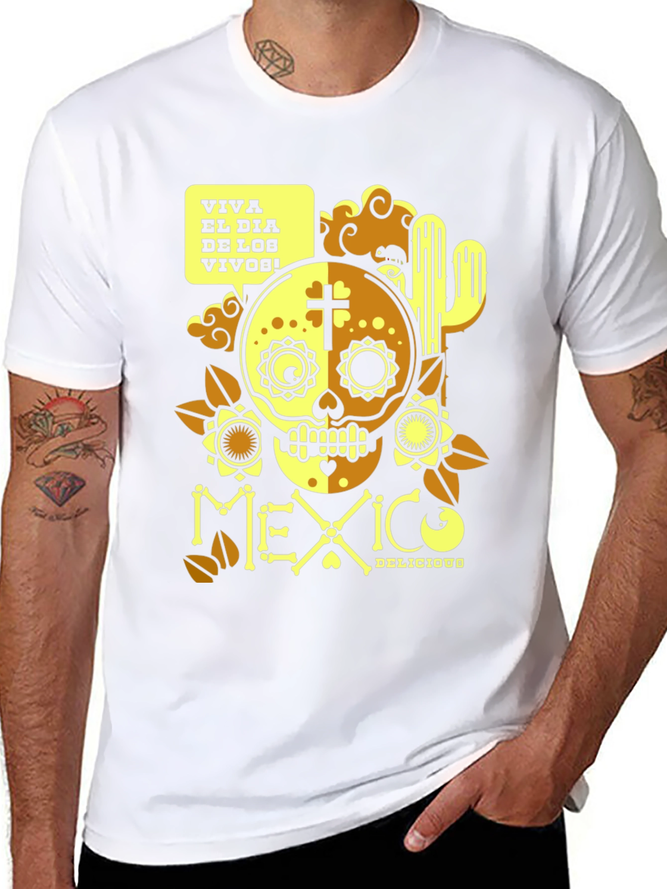 Viva El Dia De Los Vivos Mexico T-Shirt