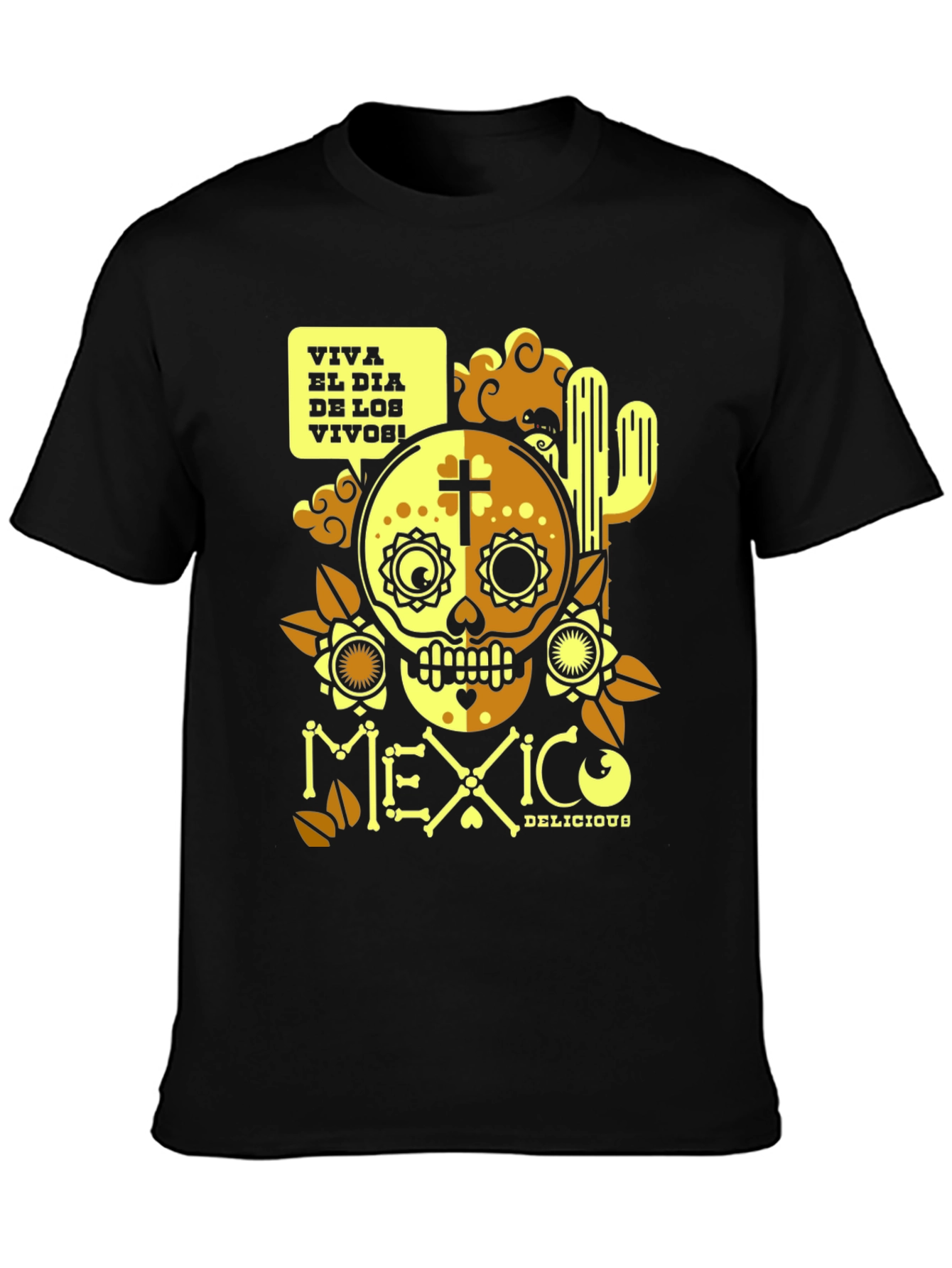 Viva El Dia De Los Vivos Mexico T-Shirt