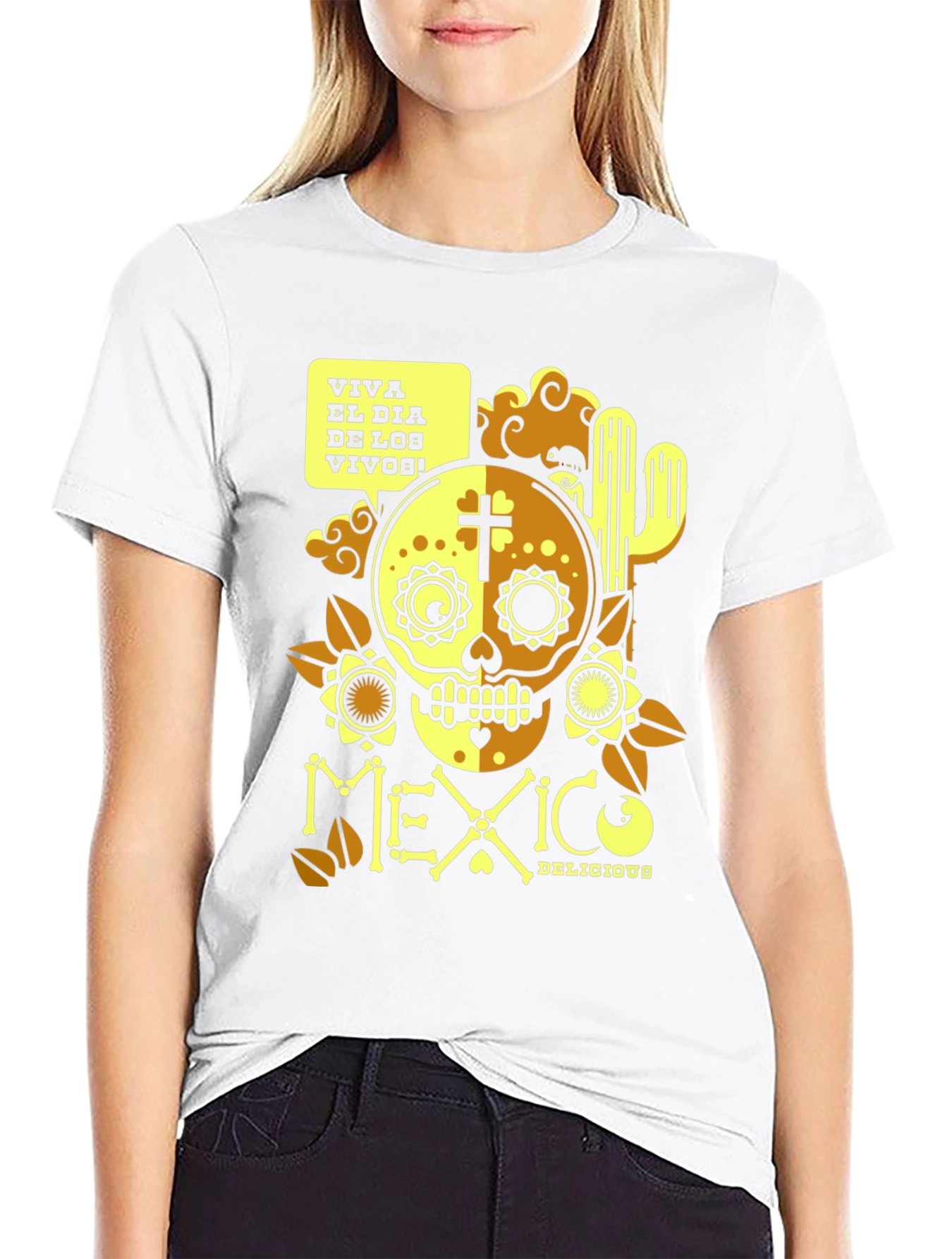 Viva El Dia De Los Vivos Mexico T-Shirt