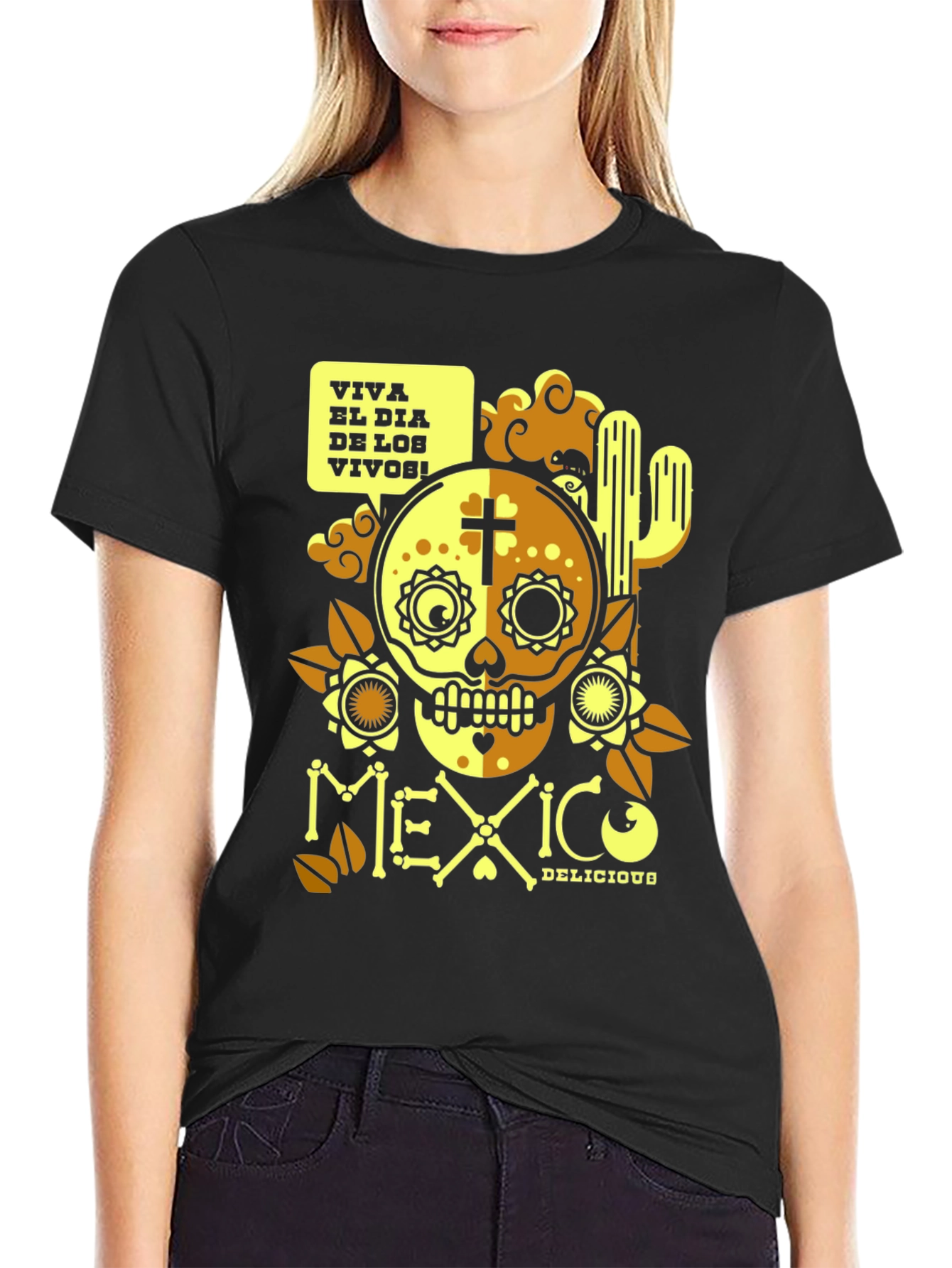 Viva El Dia De Los Vivos Mexico T-Shirt