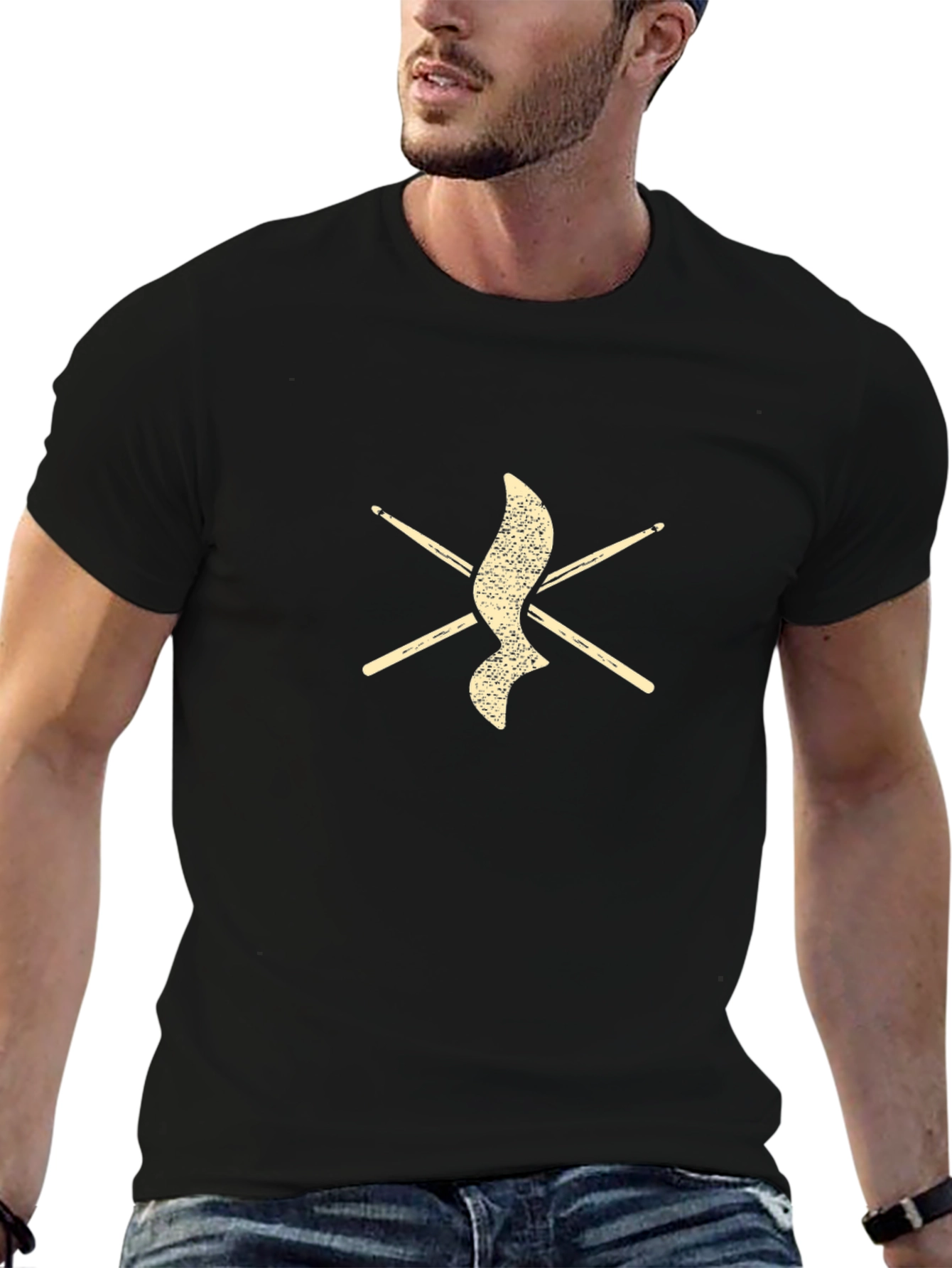 Drummer Rhythm Tee - Music Lover Graphic T-Shirt