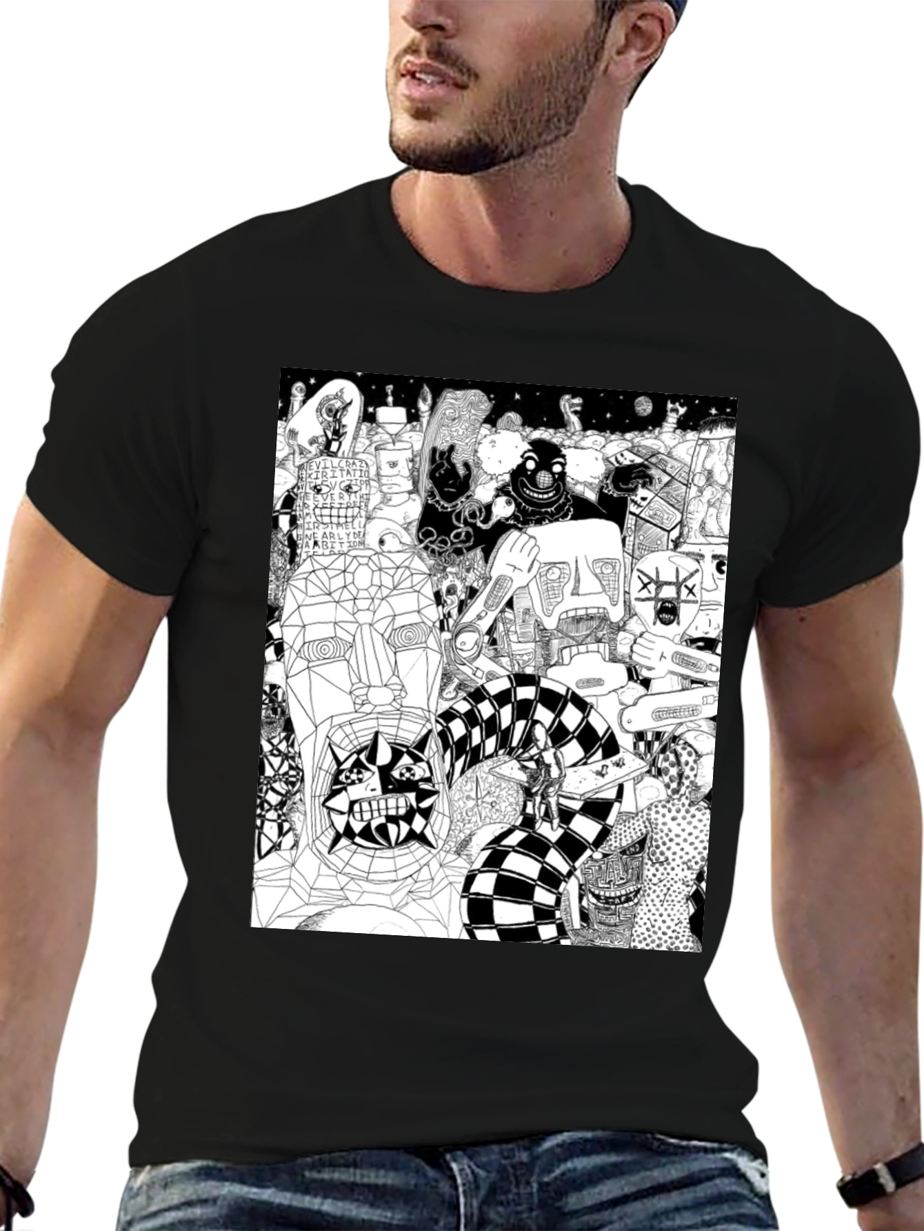 Unique Graphic Print T-Shirt